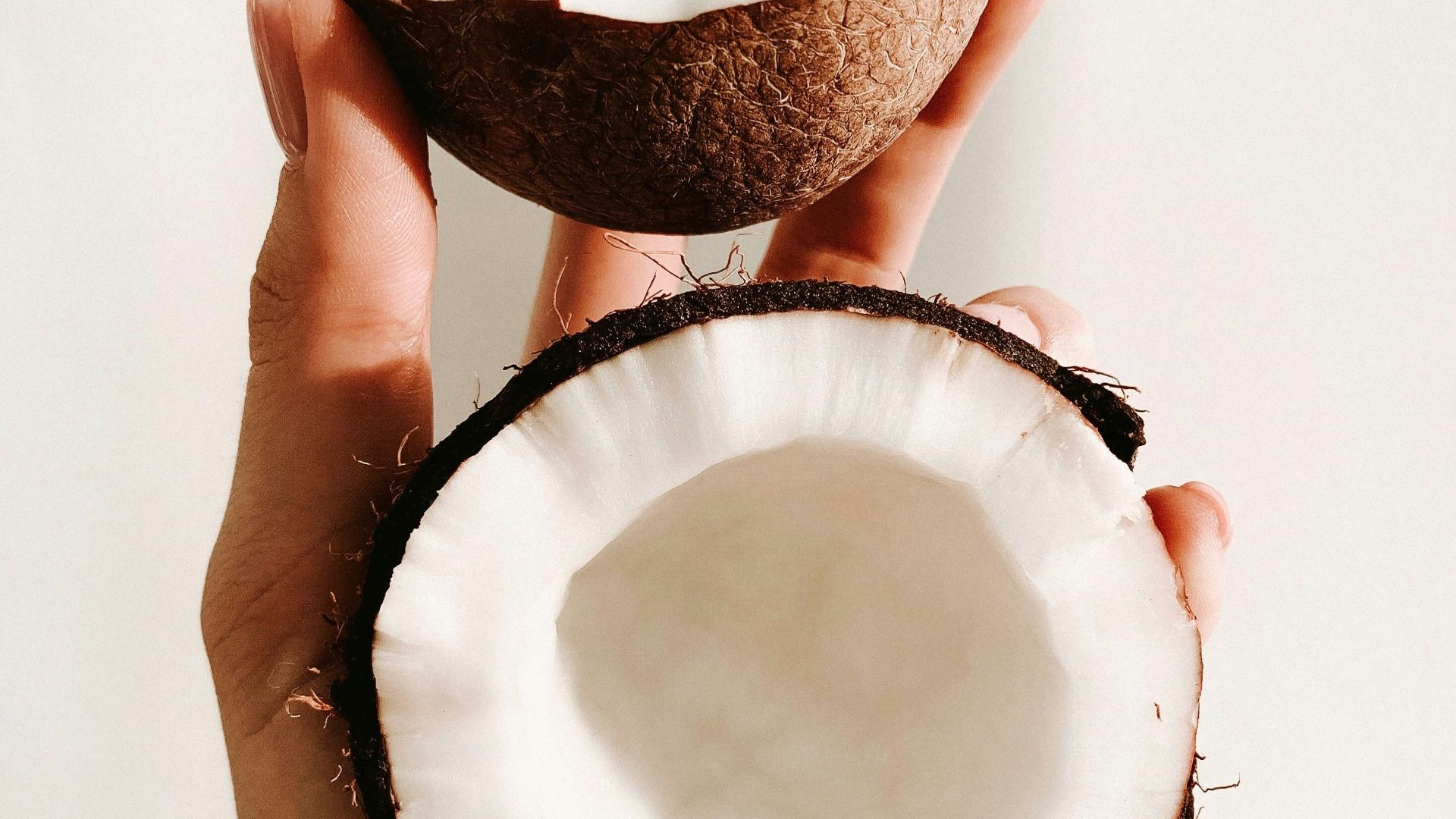 person holding white and black round ornament