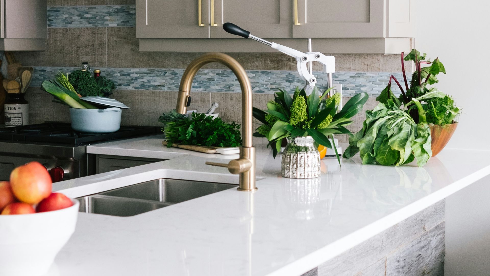 two brown wooden bar stools
