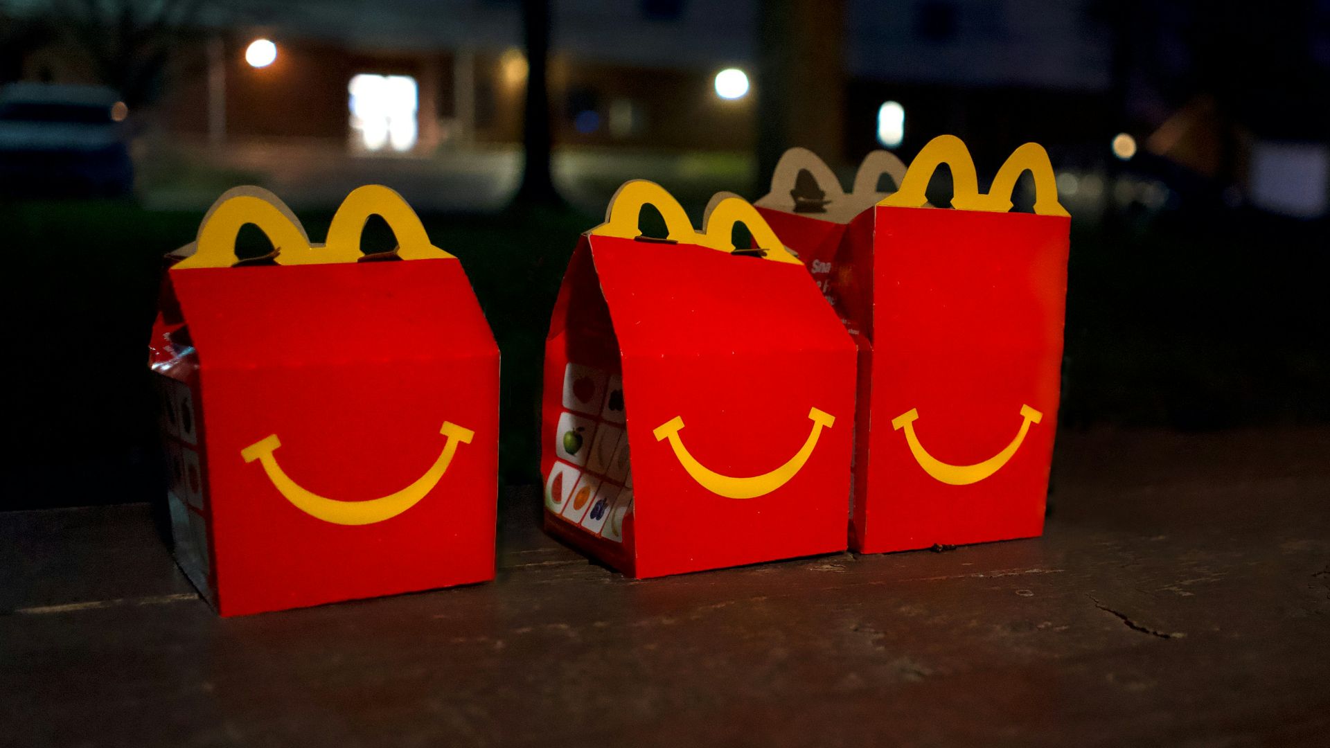 two red and yellow mcdonalds boxes
