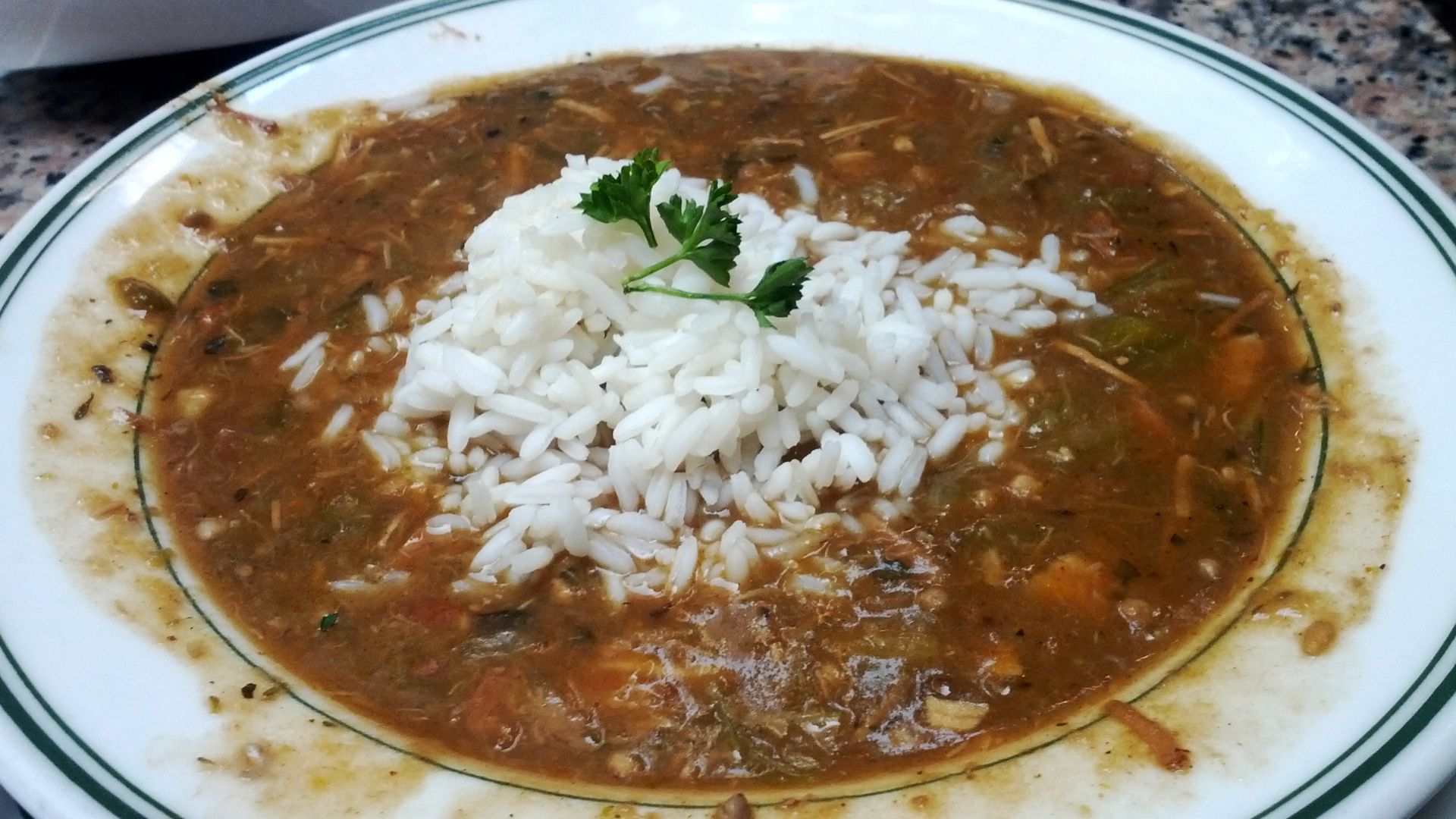 File:New Orleans Food - plate of Gumbo with Rice.jpg