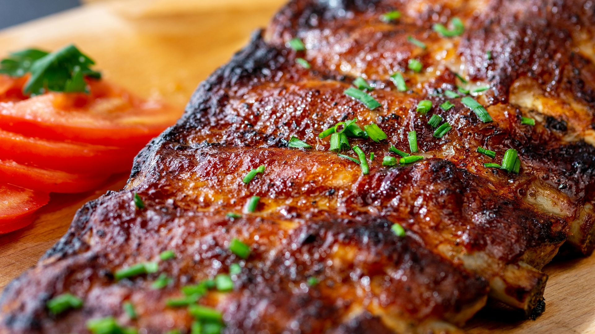 a close up of a fish on a cutting board