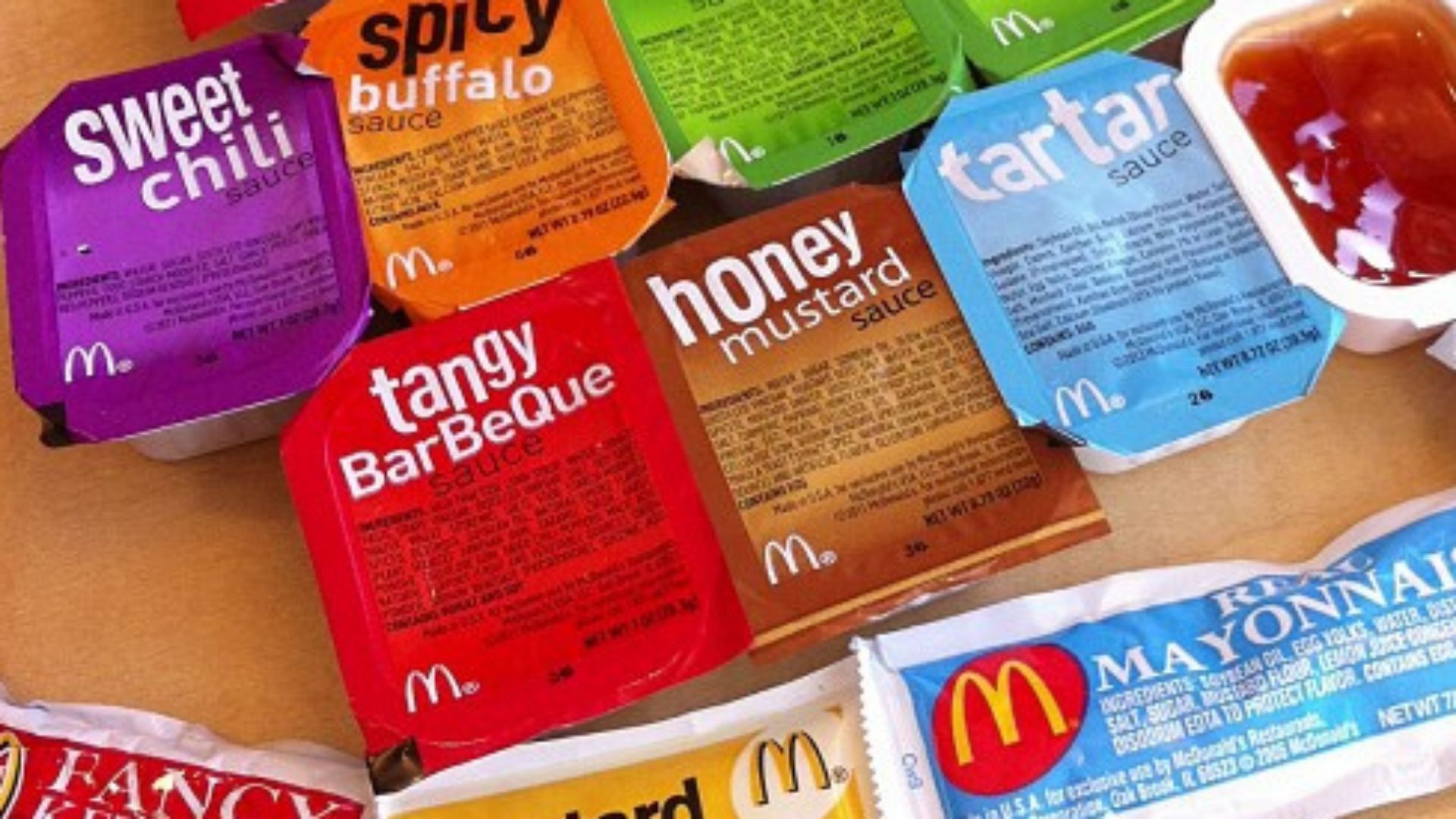 File:He asked which flavor sauce I'd like with our 20 mcnuggets. I said, one of each please. (8629644926).jpg