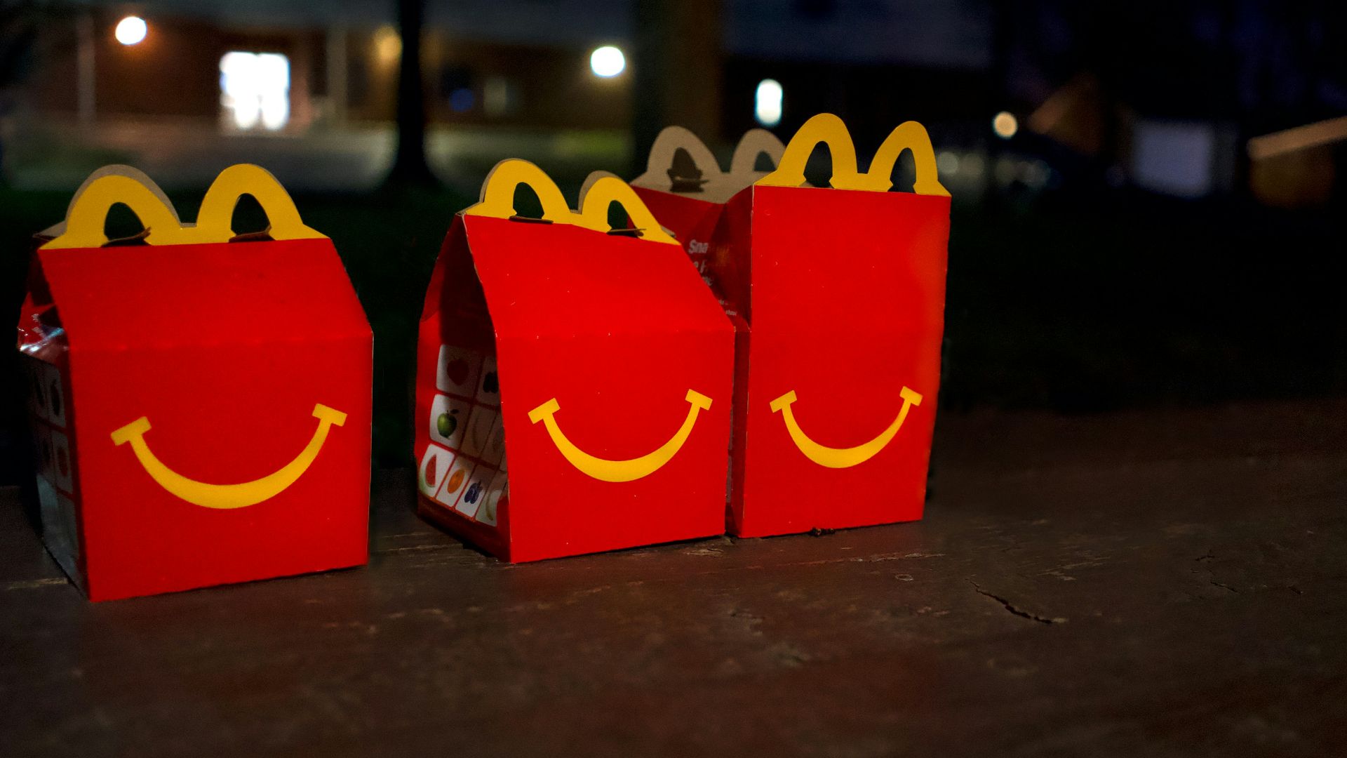 two red and yellow mcdonalds boxes