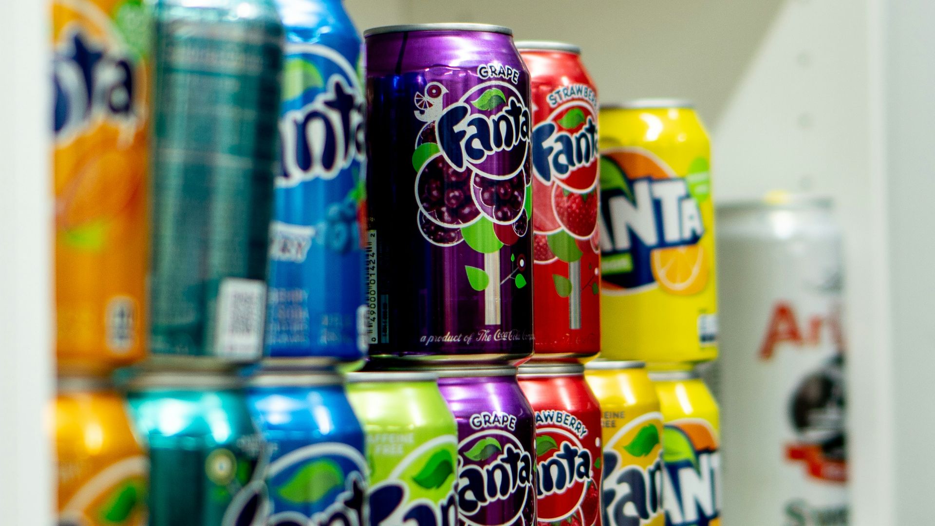 fanta and fanta soda cans