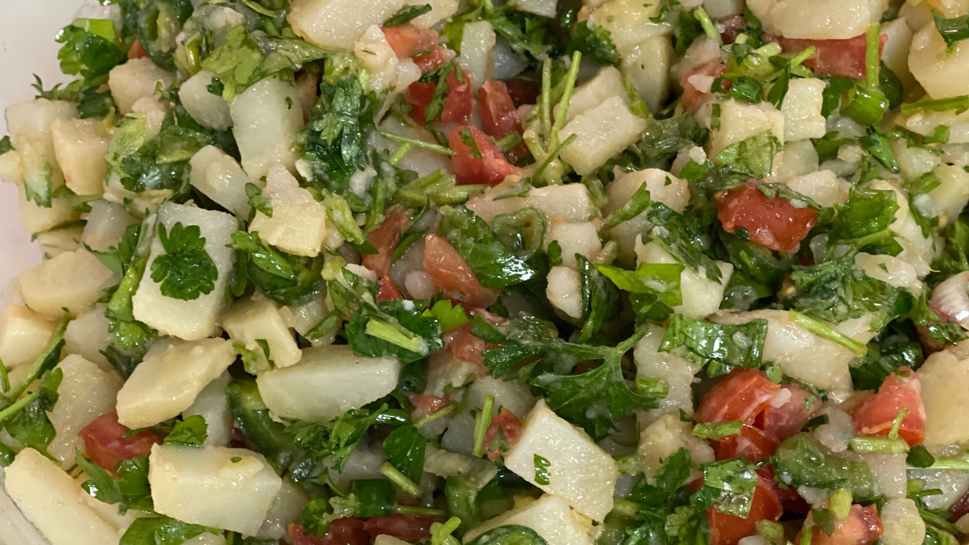 a plate of food that is on a table