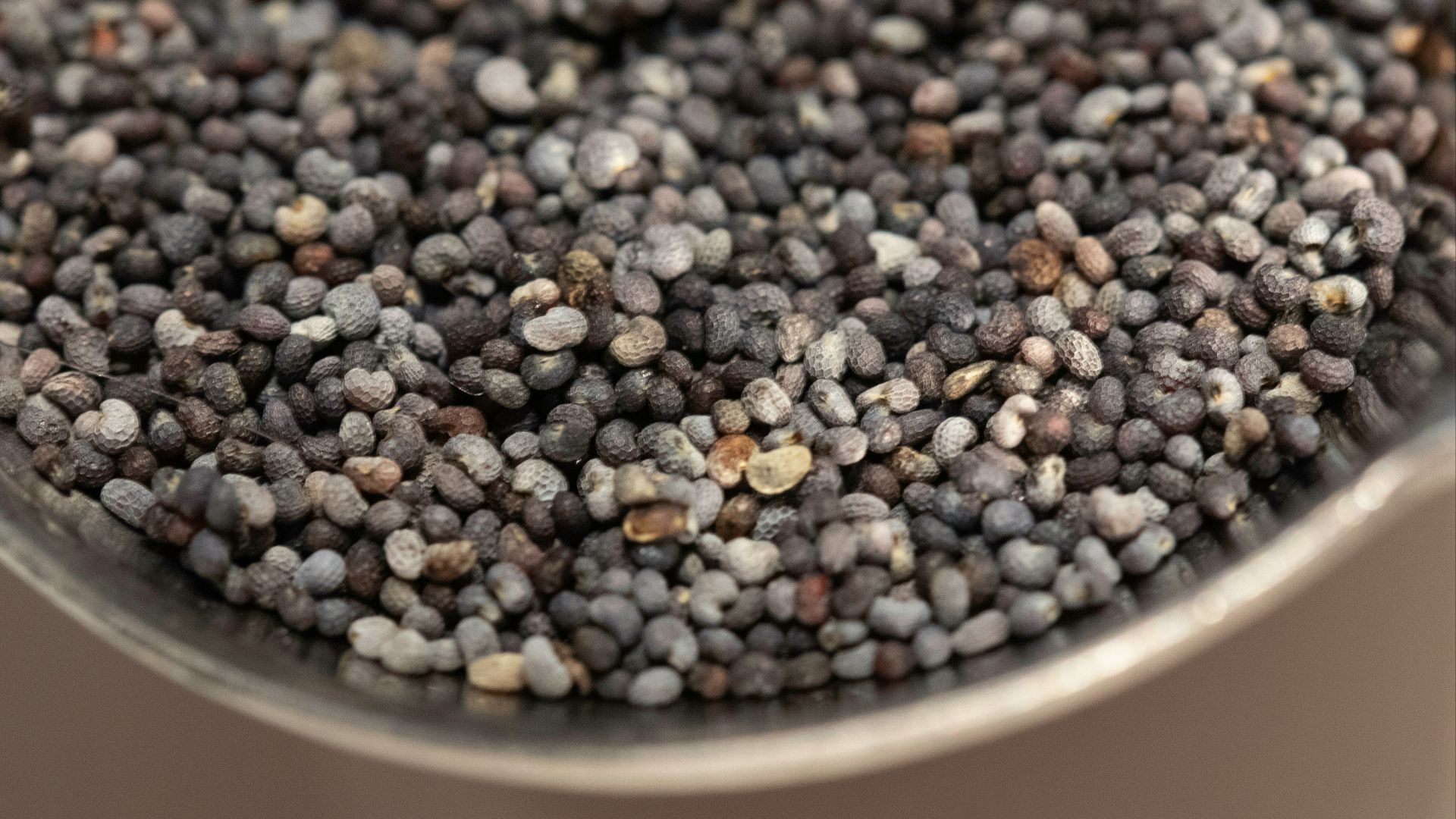 a close up of a pot filled with black beans