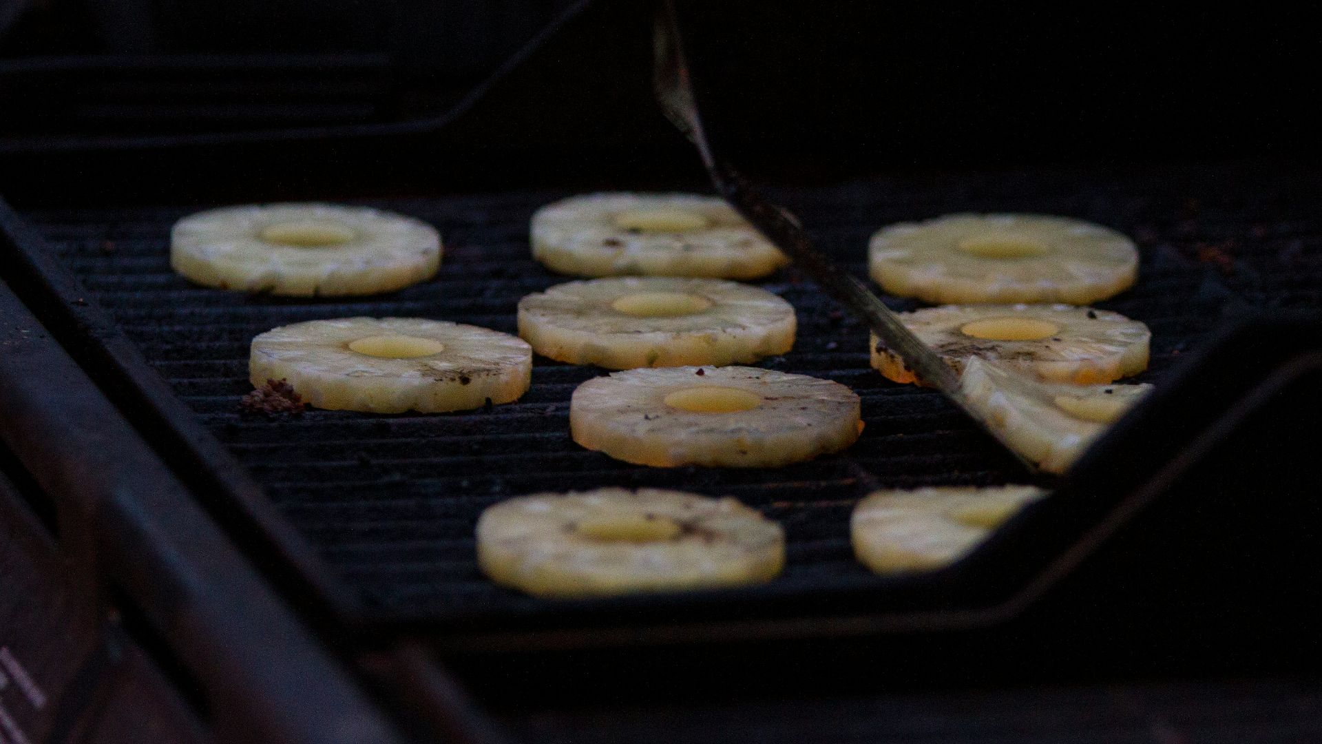 brown cookies on black tray