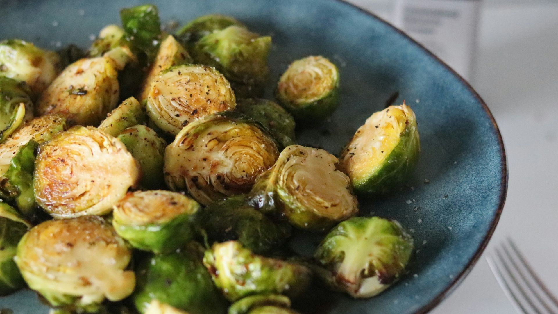 cooked food on black ceramic plate