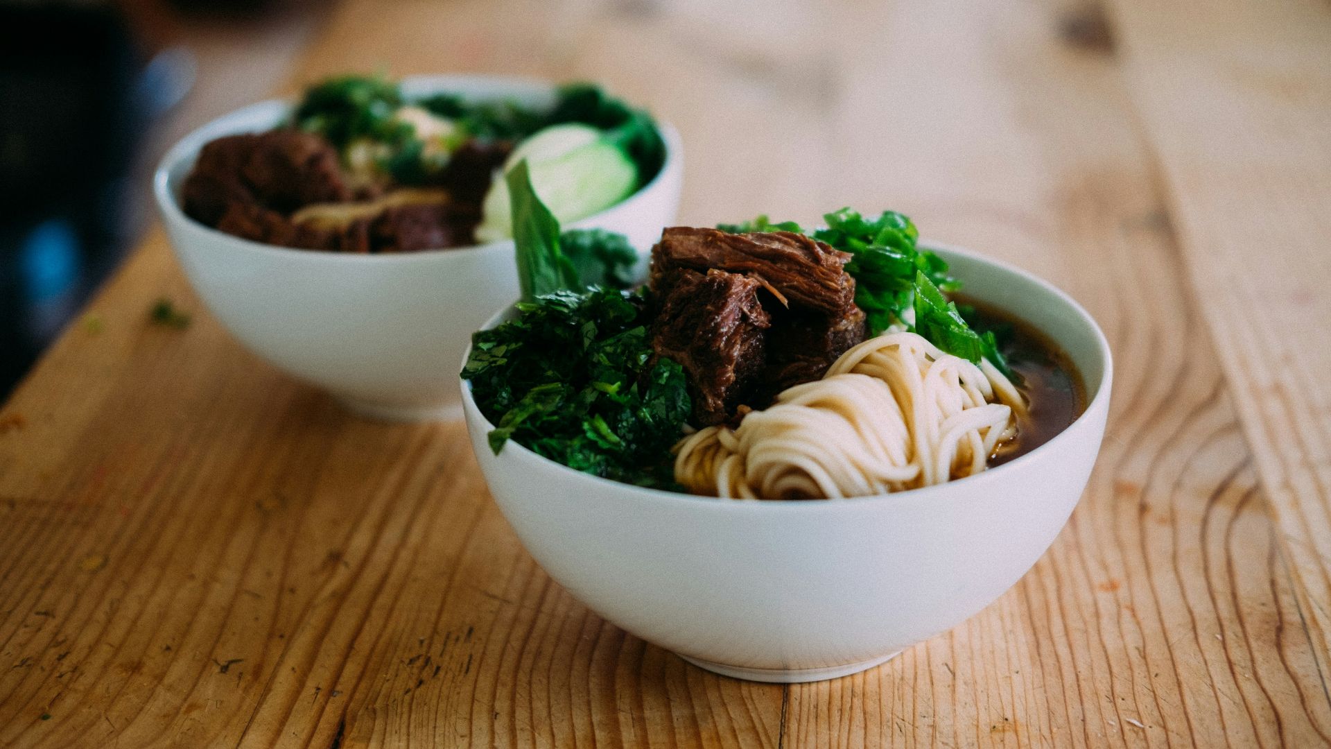 white ceramic bowl with pasta dish