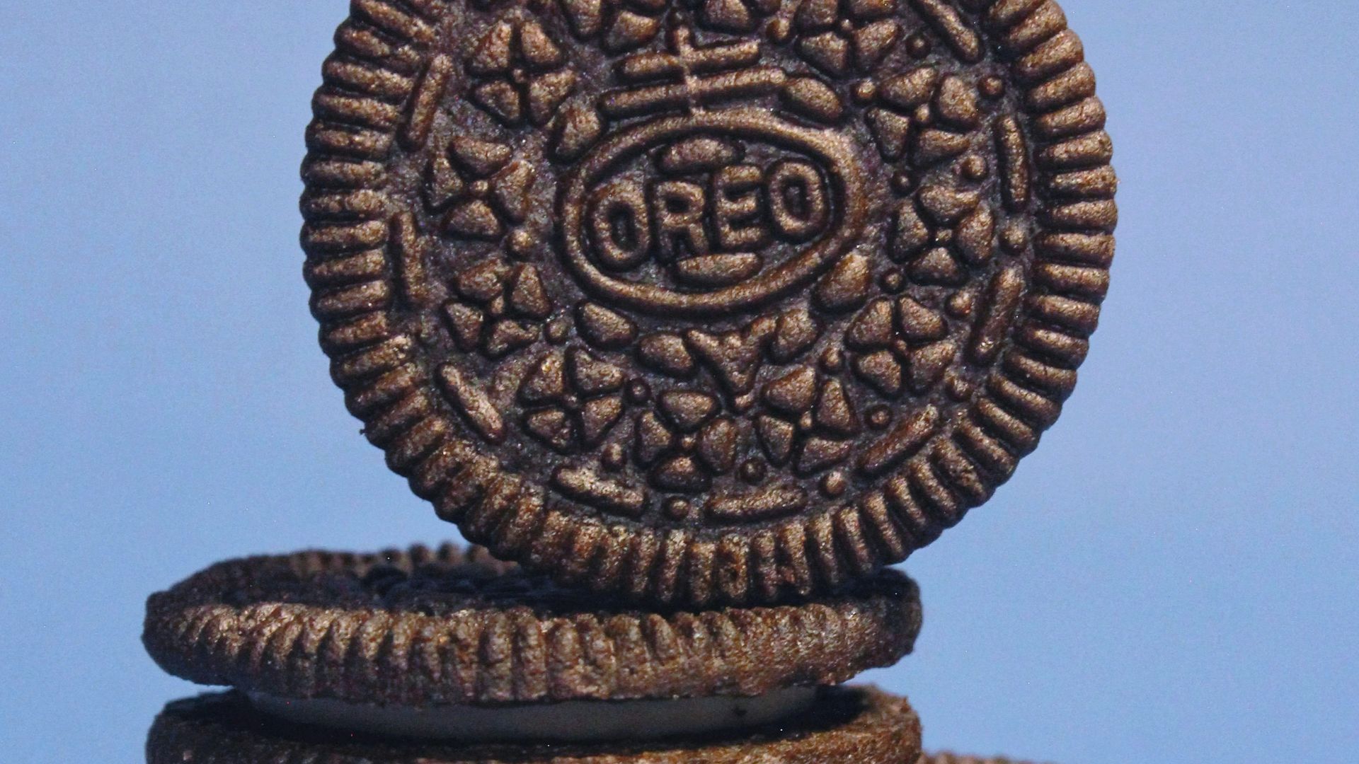 a stack of cookies sitting on top of each other