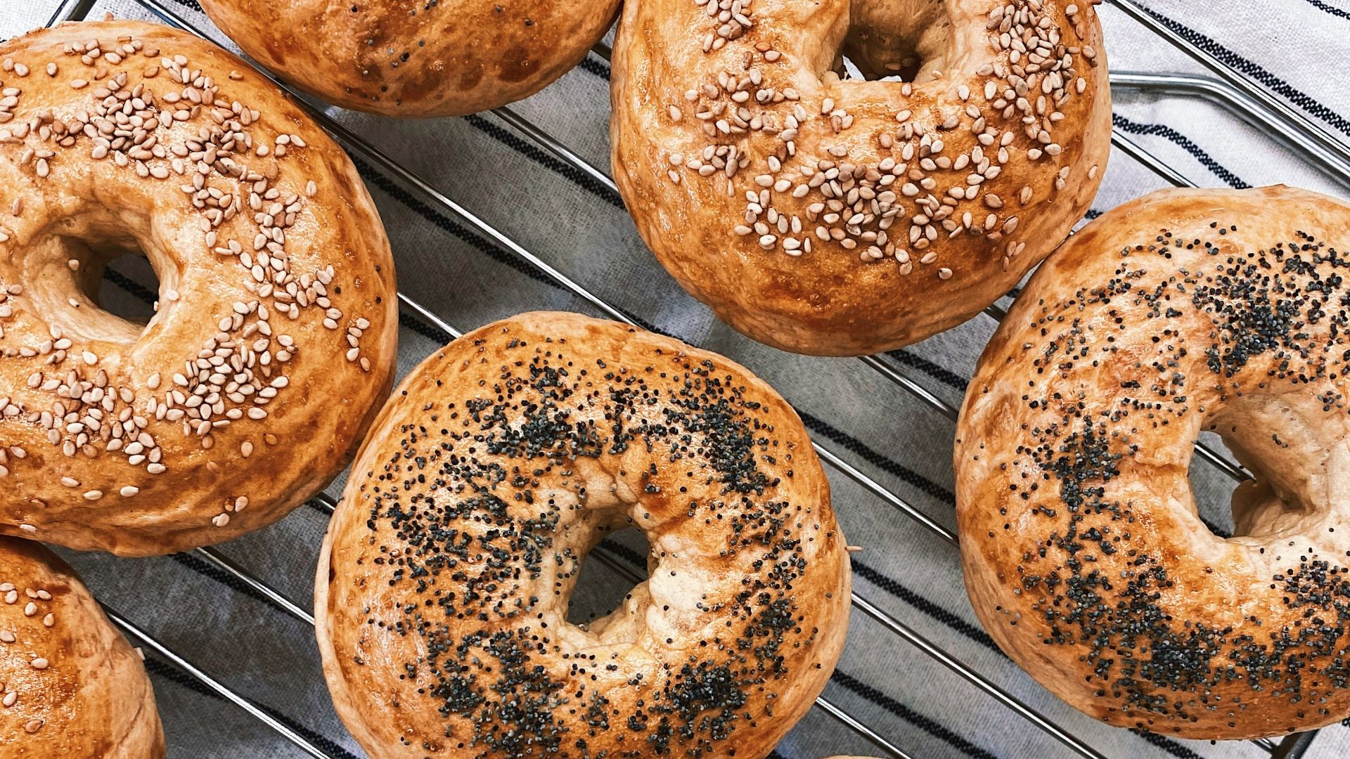doughnuts on stainless steel tray
