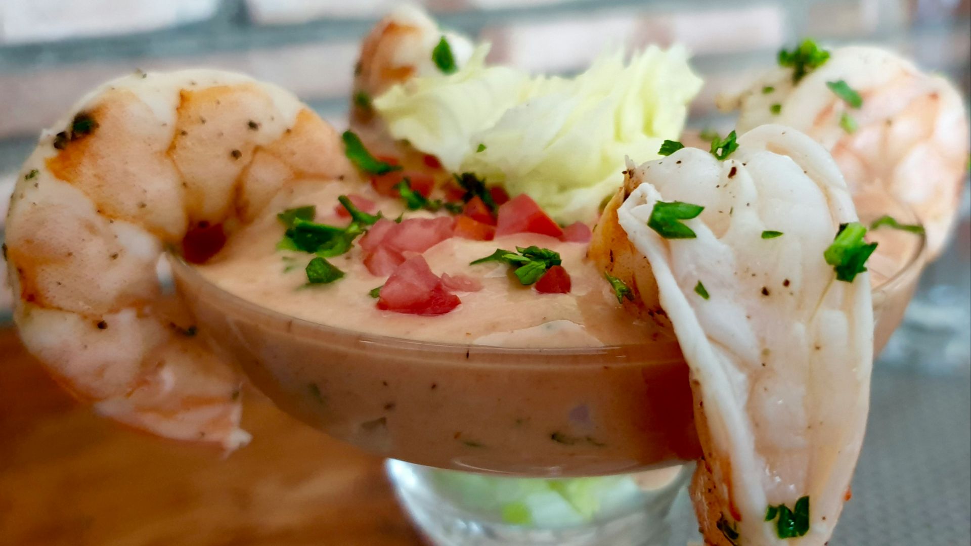 shrimp on martini glass