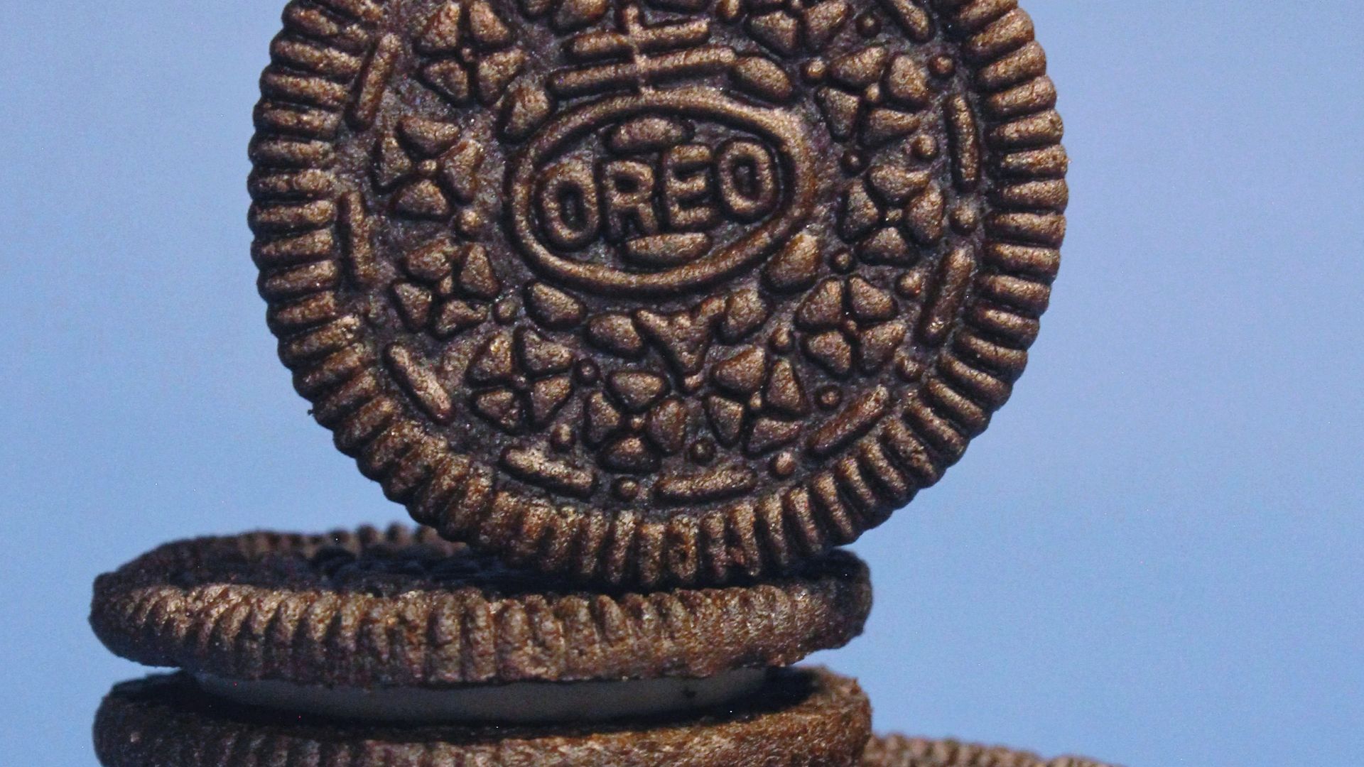 a stack of cookies sitting on top of each other