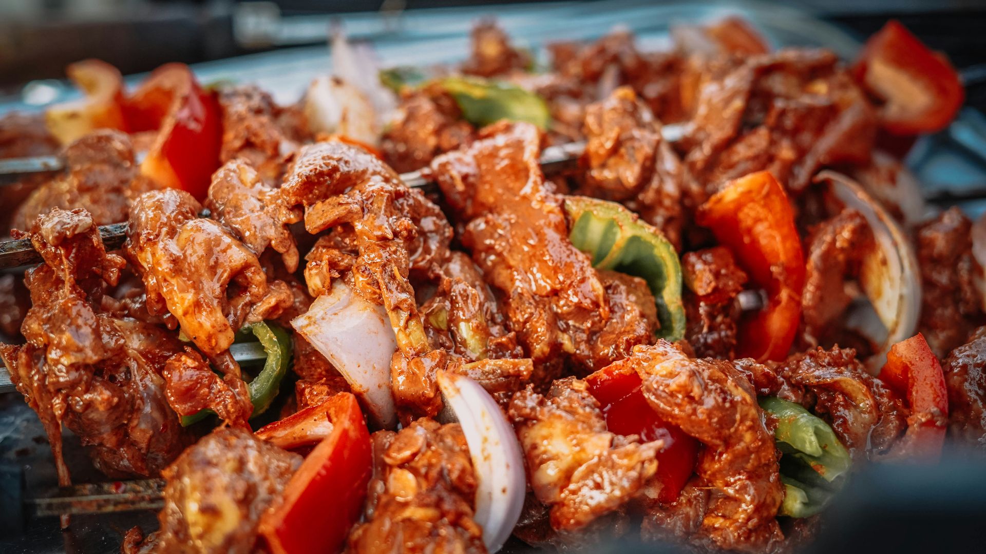 cooked food on stainless steel tray