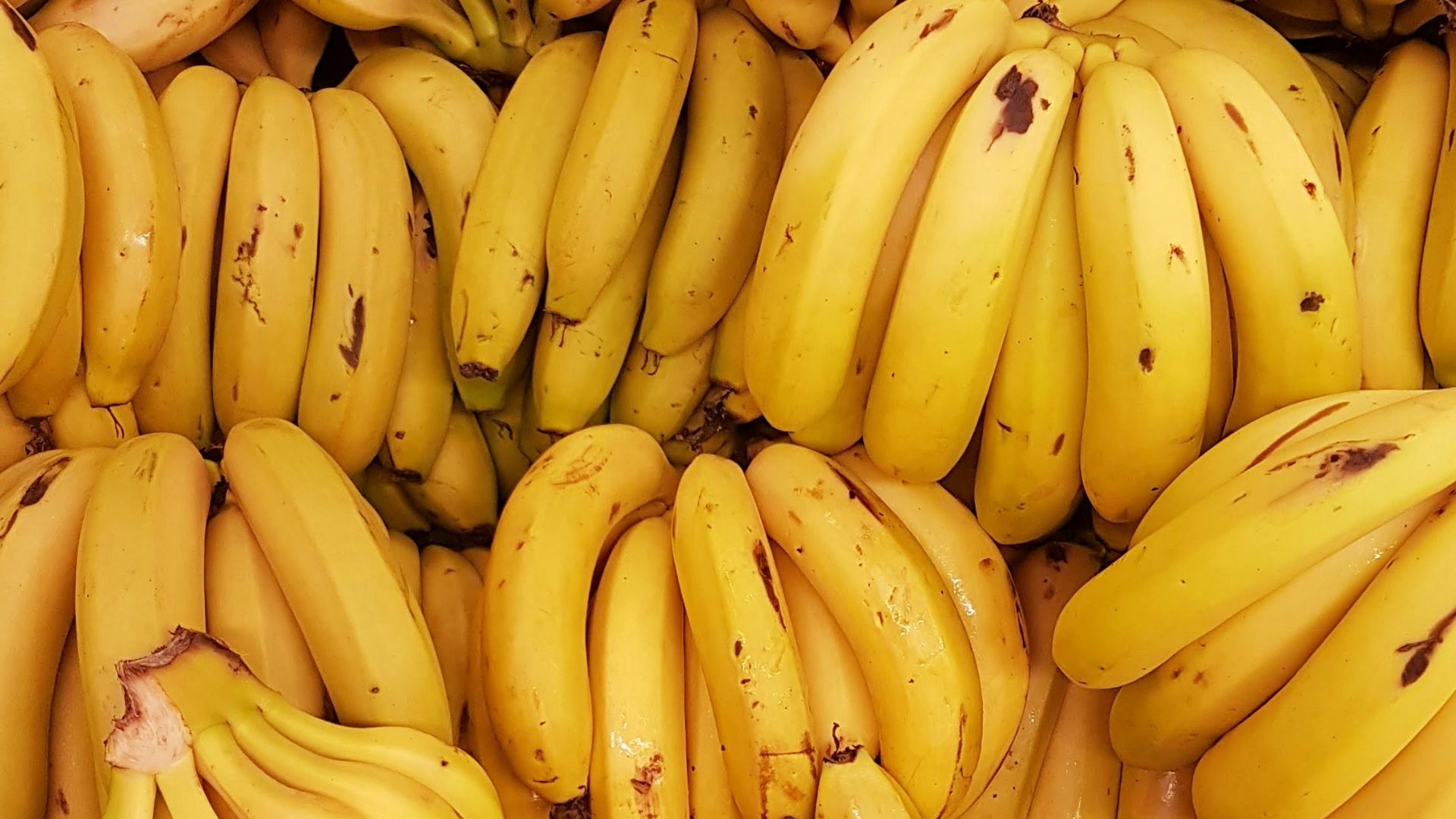 yellow banana fruit on brown wooden table