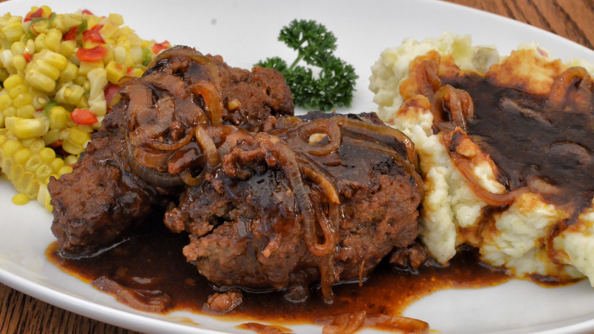 File:Salisbury steak with brown sauce.jpg