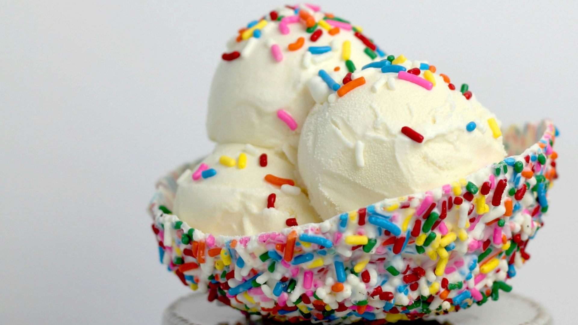 vanilla ice cream with sprinkles