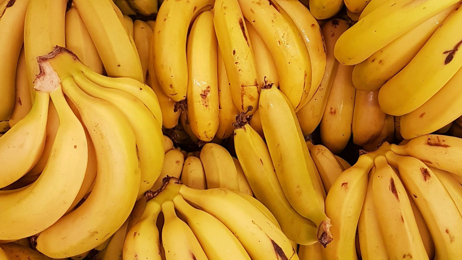 yellow banana fruit on brown wooden table