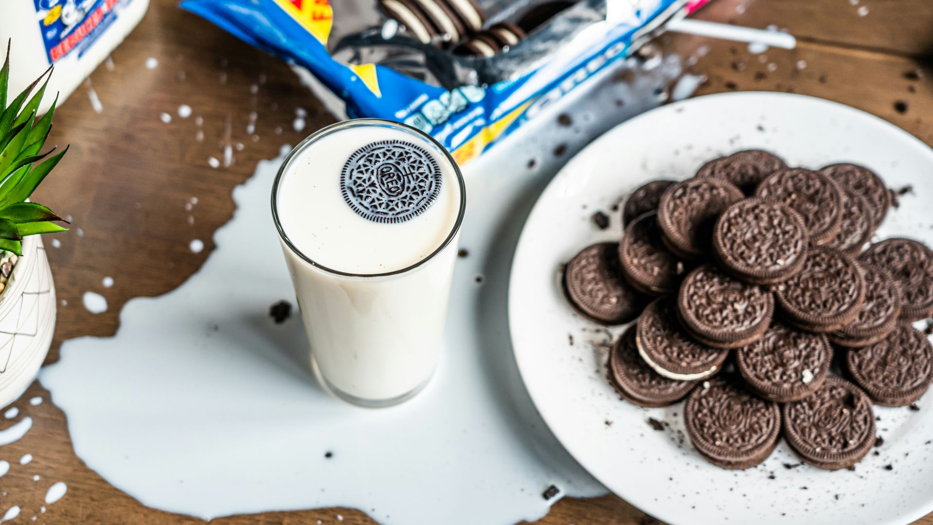 brown cookies on white ceramic plate