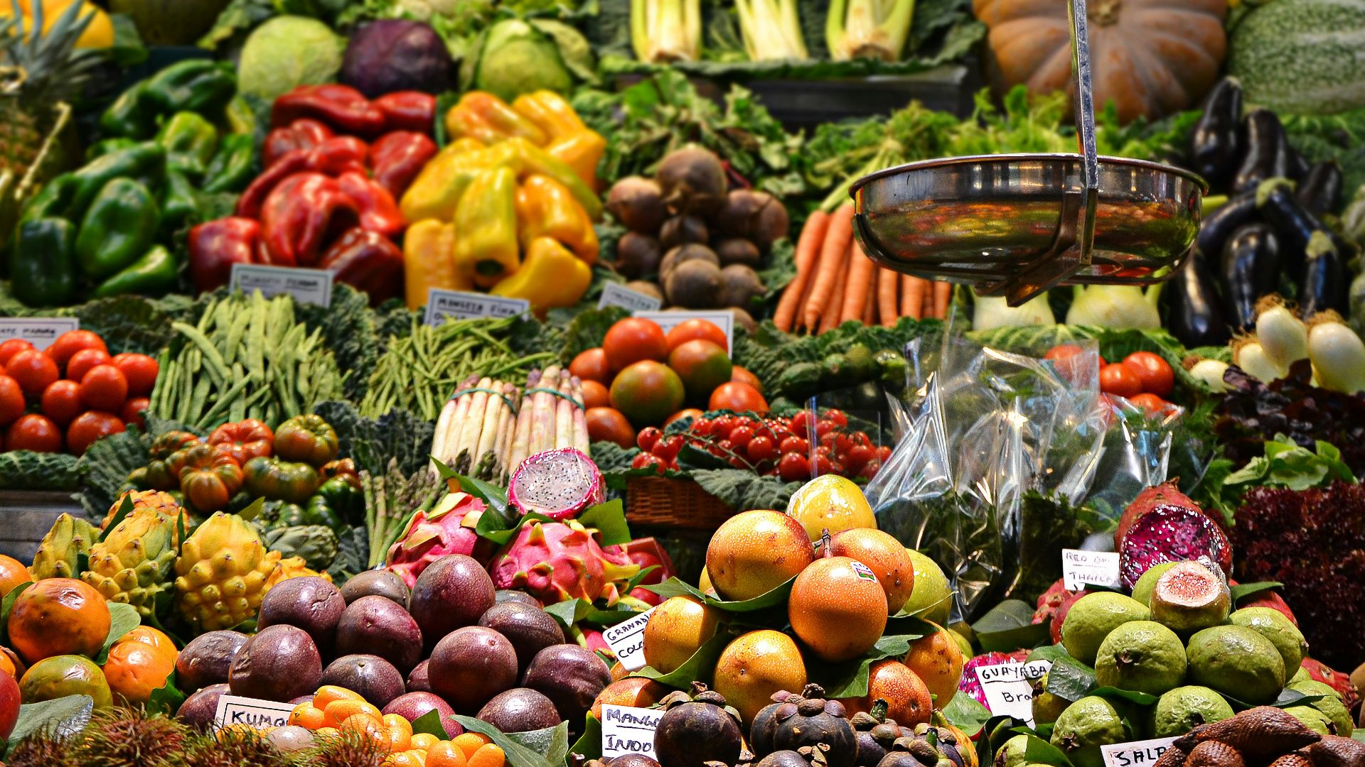 assorted fruits at the market
