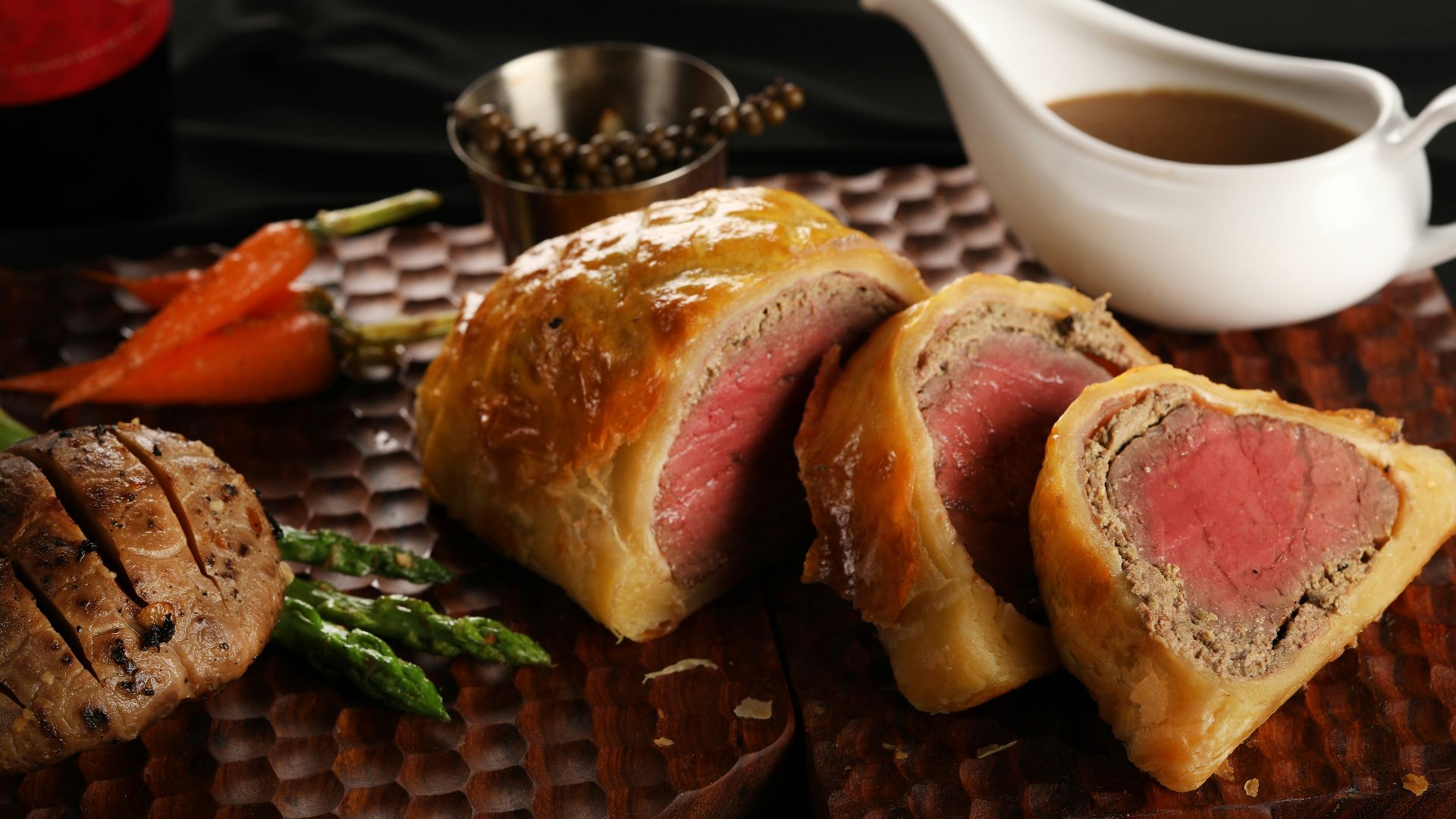 slice of meat on plate