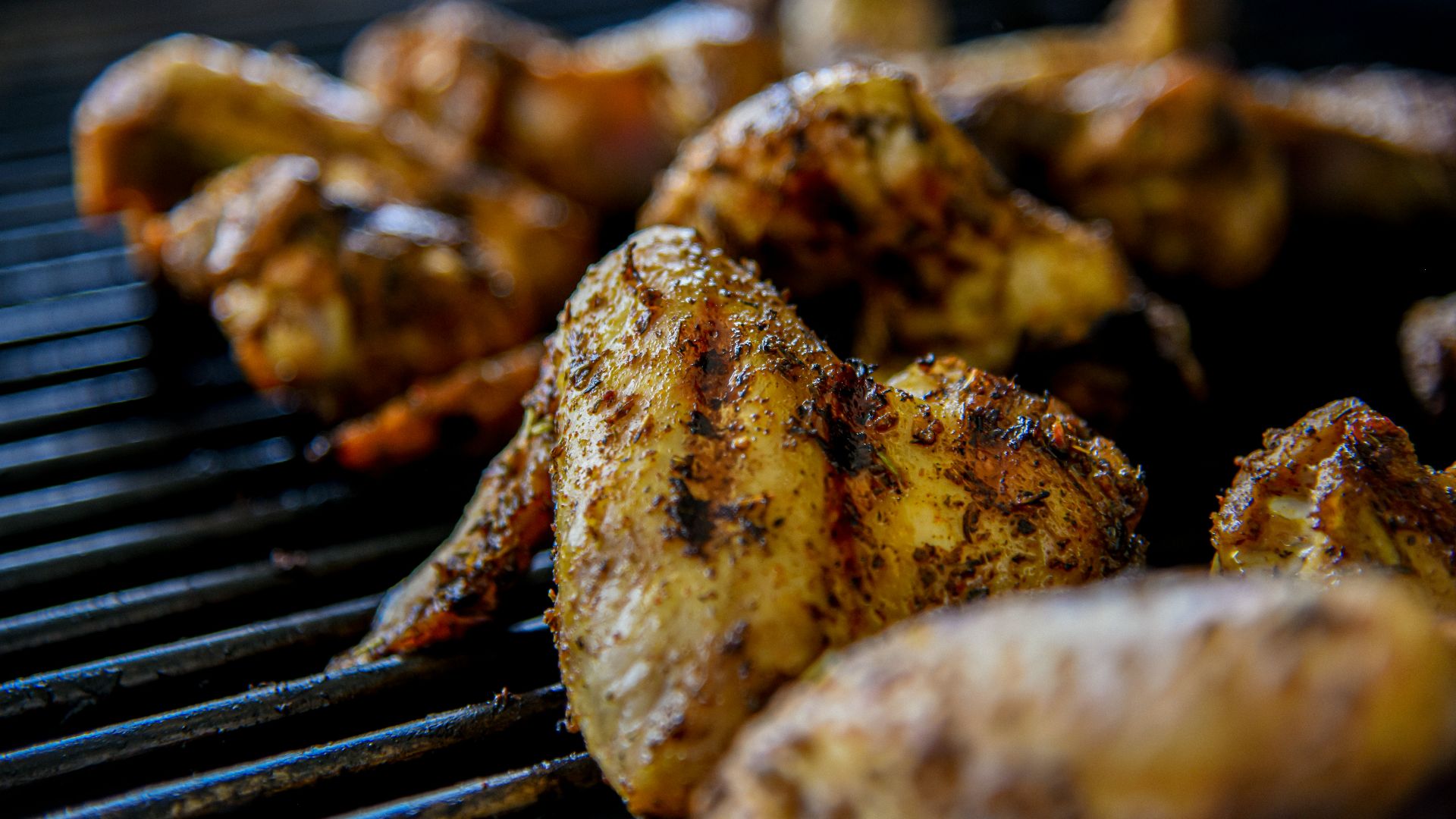 grilled meat on black grill
