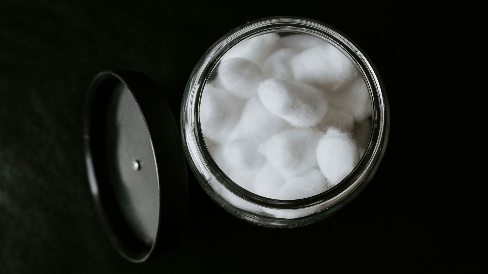 white round container with white liquid
