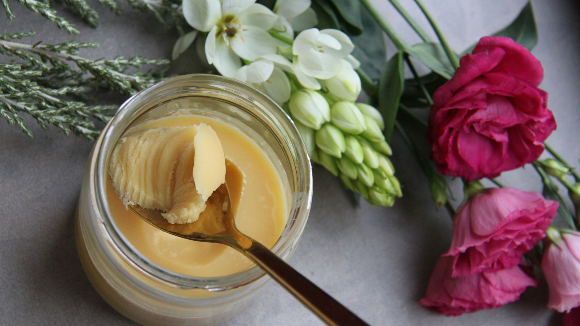 jar of butter with spoon