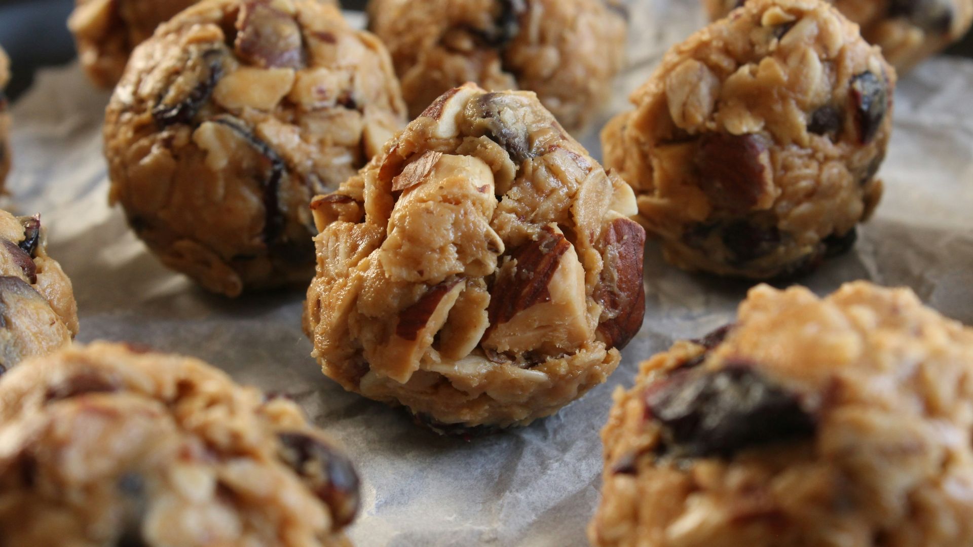 a close up of a bunch of food on a tray