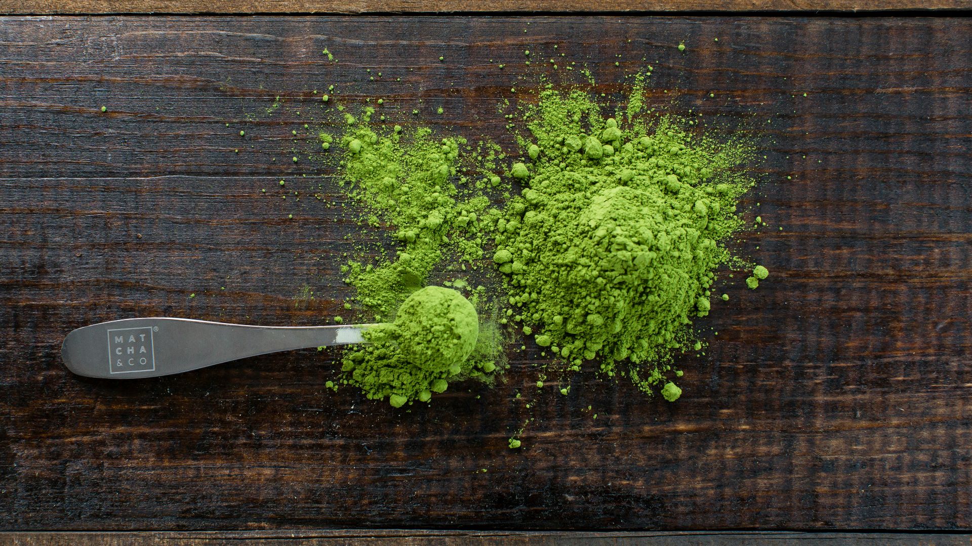 green powder herbs near scope