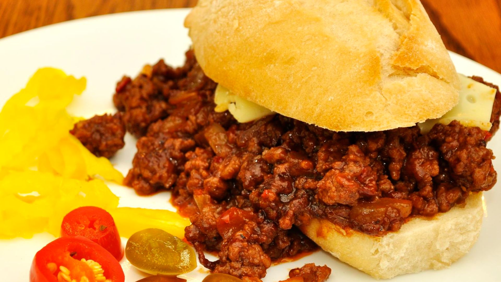 File:Mmm... sloppy joe with pickled peppers (5768490835).jpg