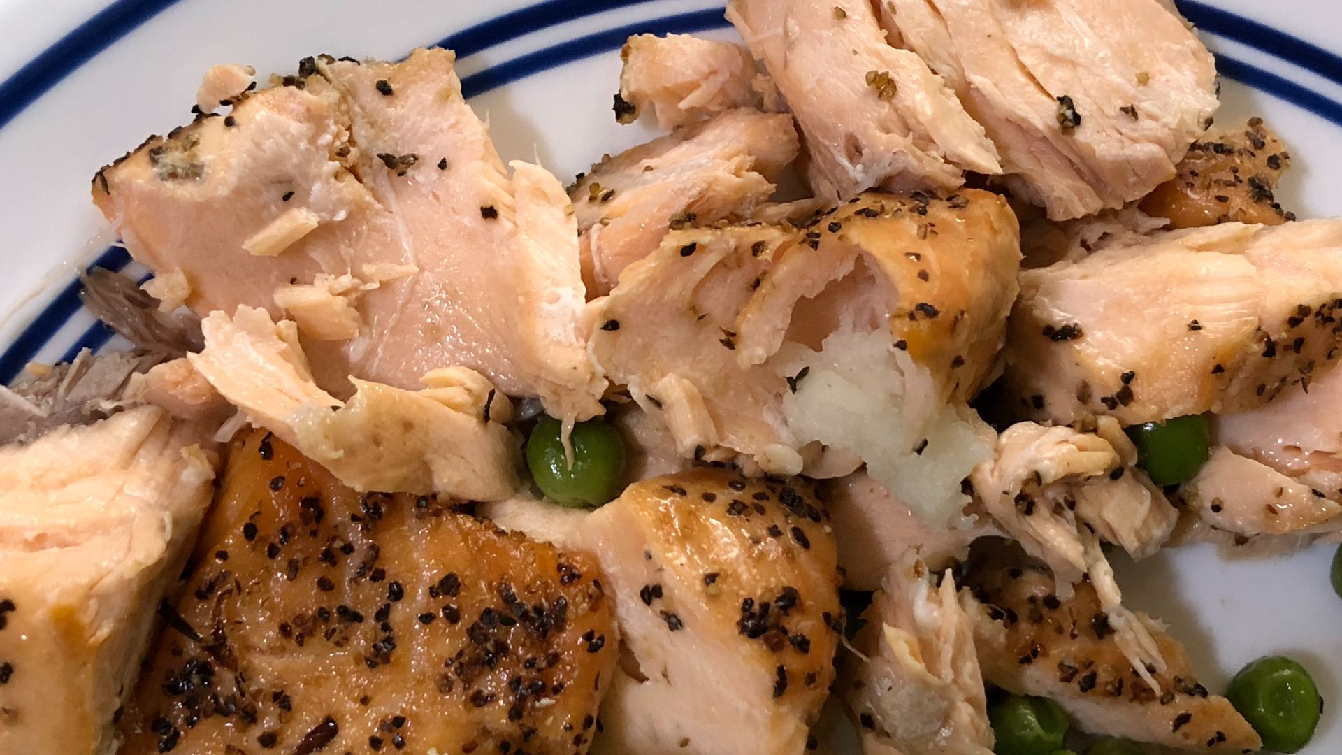 File:2020-05-22 18 07 13 Baked and broiled salmon in the Franklin Farm section of Oak Hill, Fairfax County, Virginia.jpg