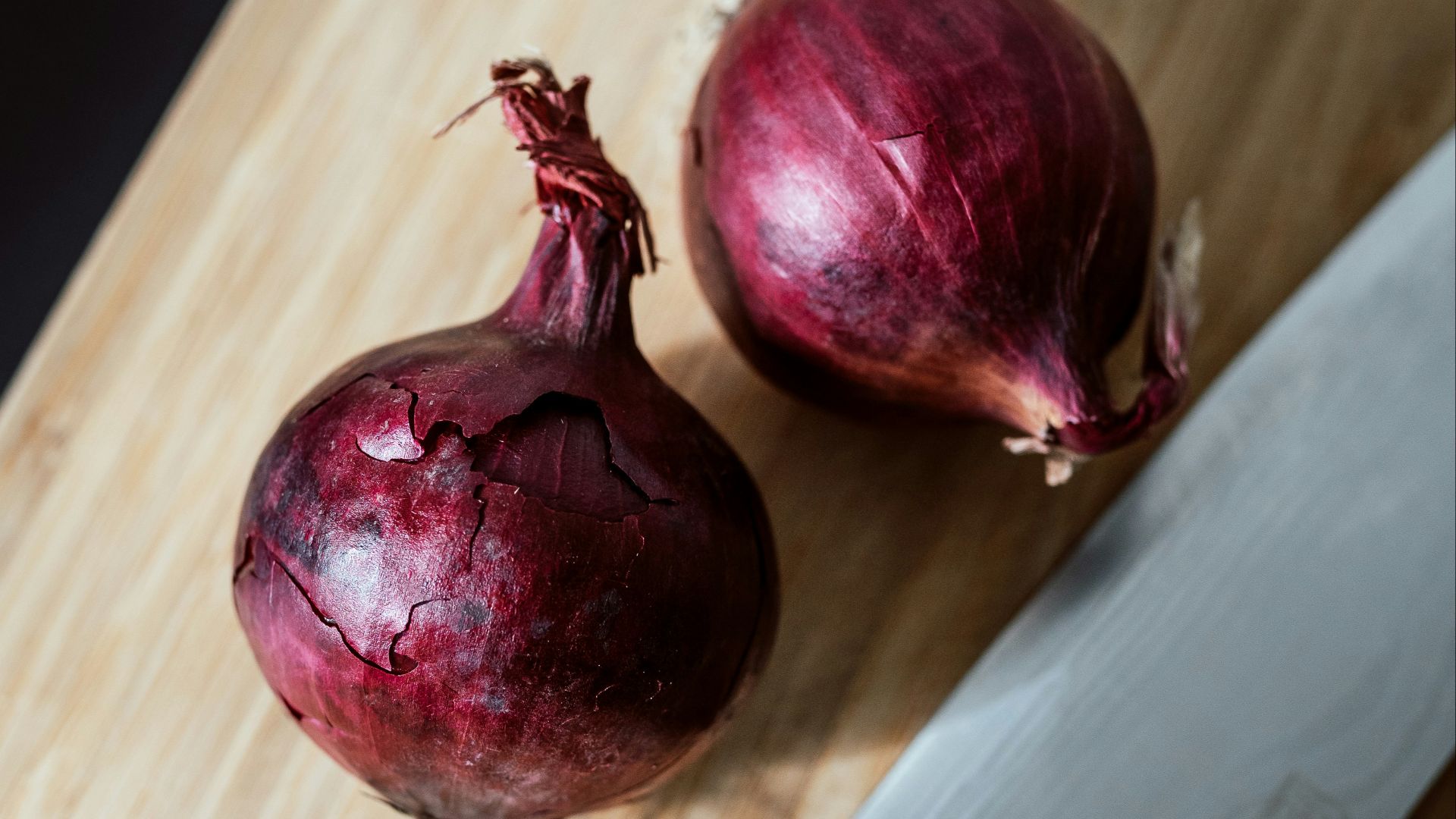 a couple of beets on a table