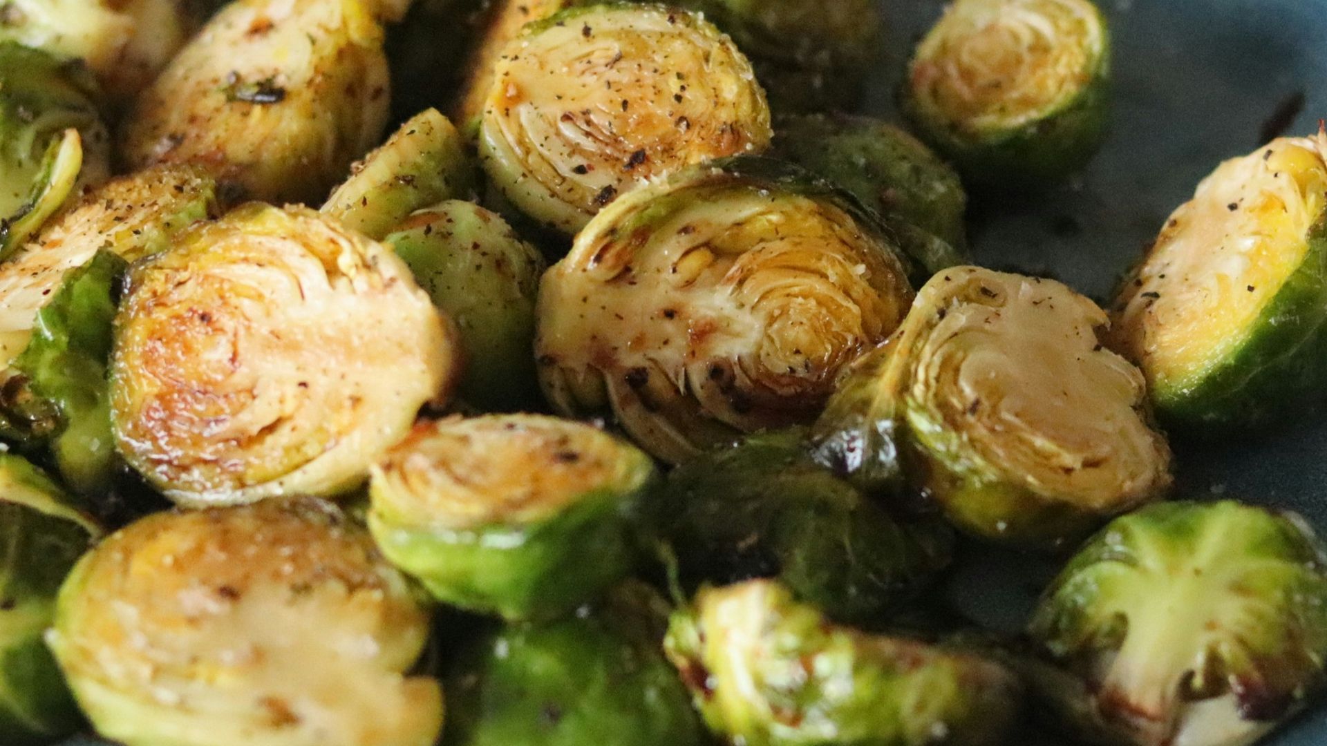 cooked food on black ceramic plate