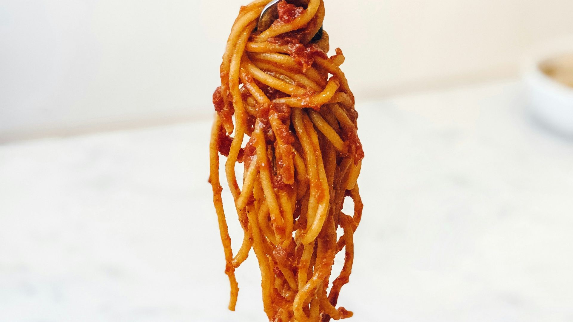 pasta in white ceramic bowl