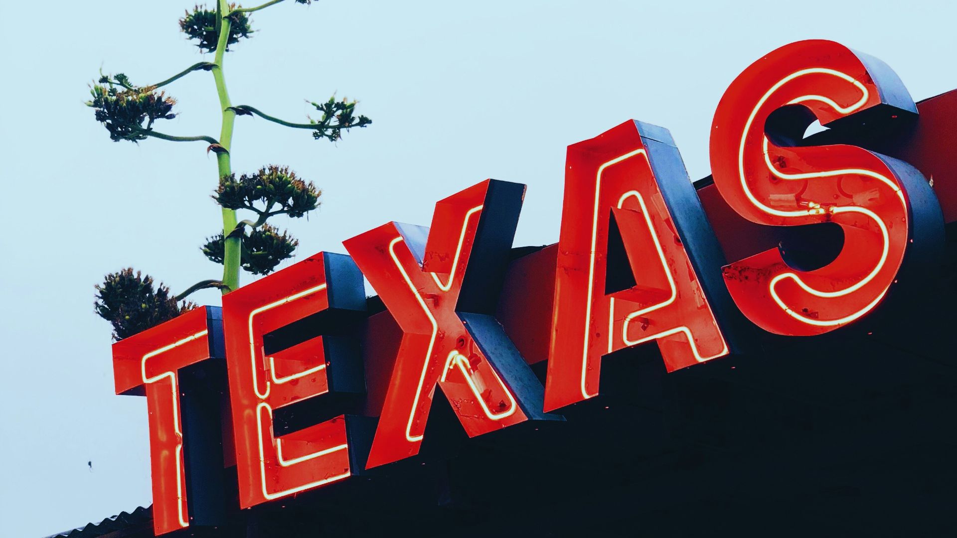 red Texas store signage