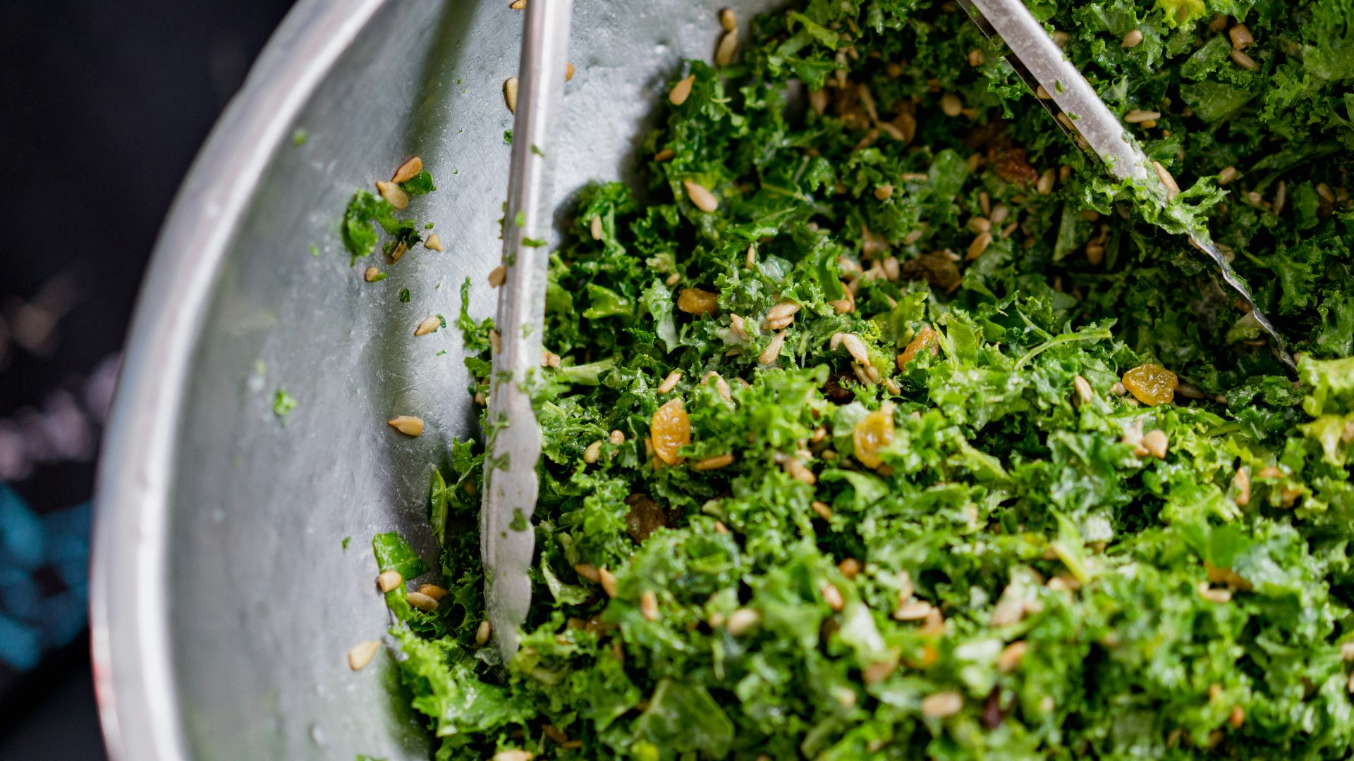 green vegetables on gray basin