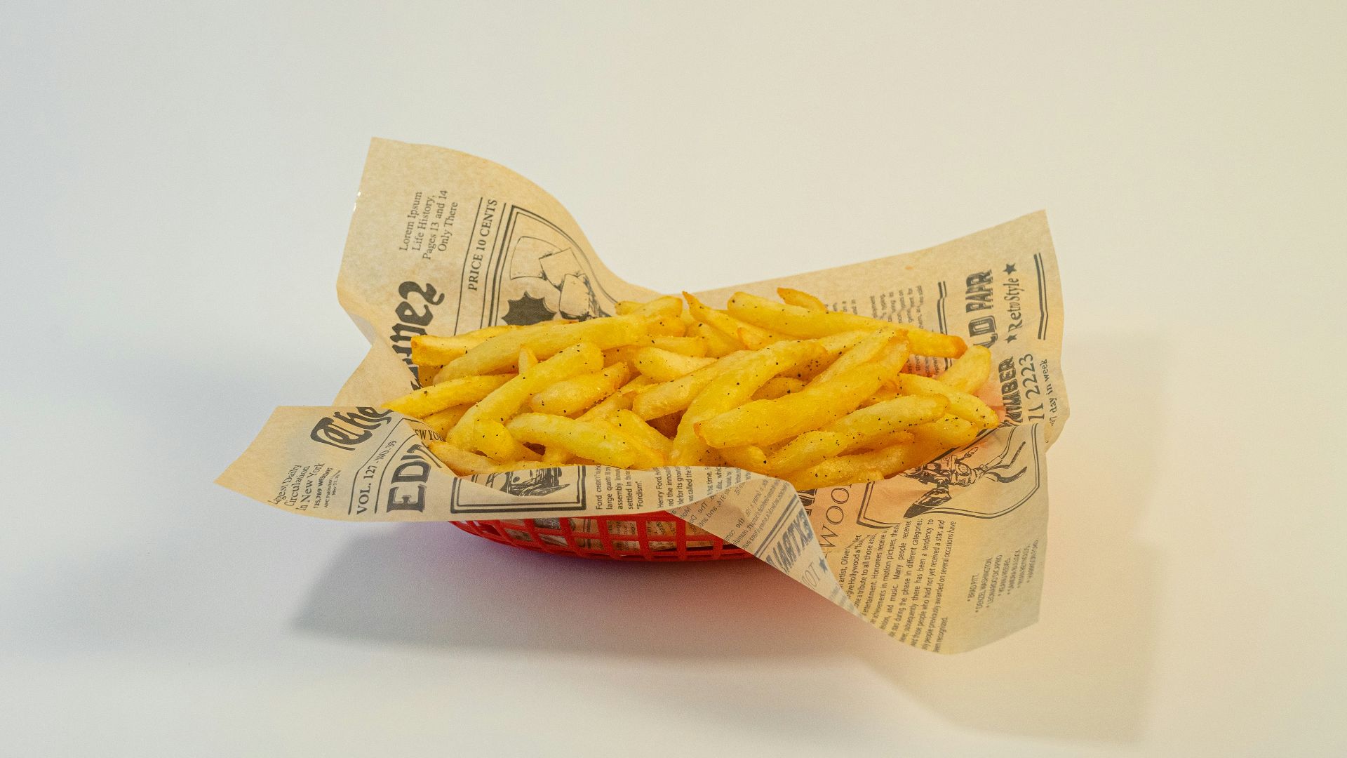 A piece of paper that has some kind of food in it