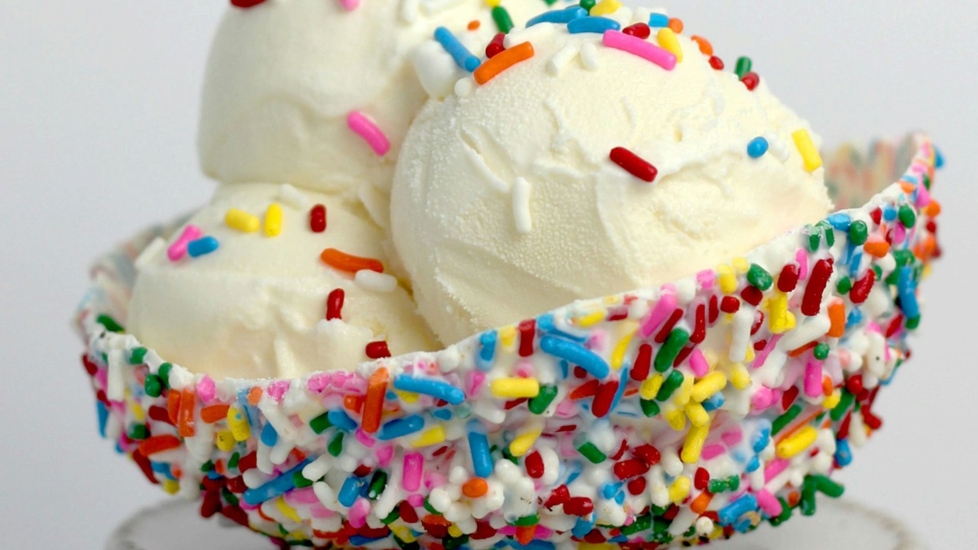 vanilla ice cream with sprinkles