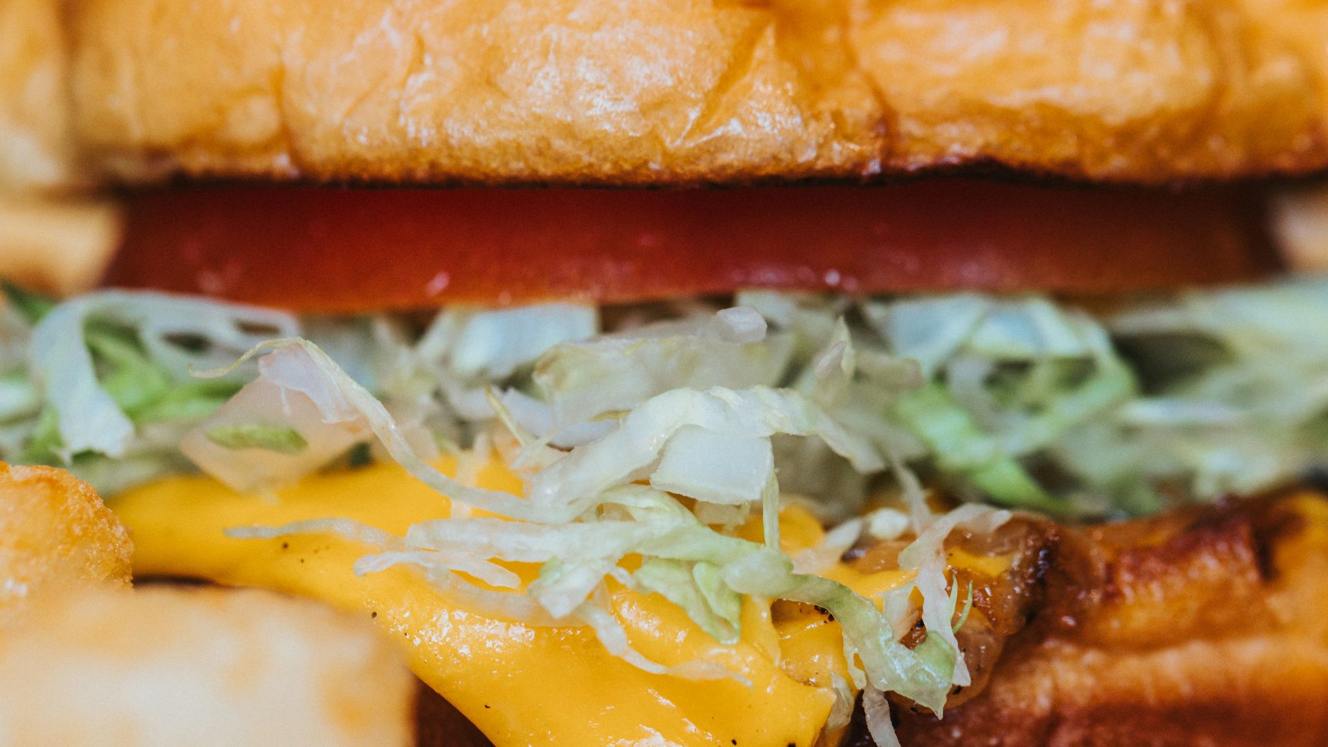 burger with lettuce and cheese