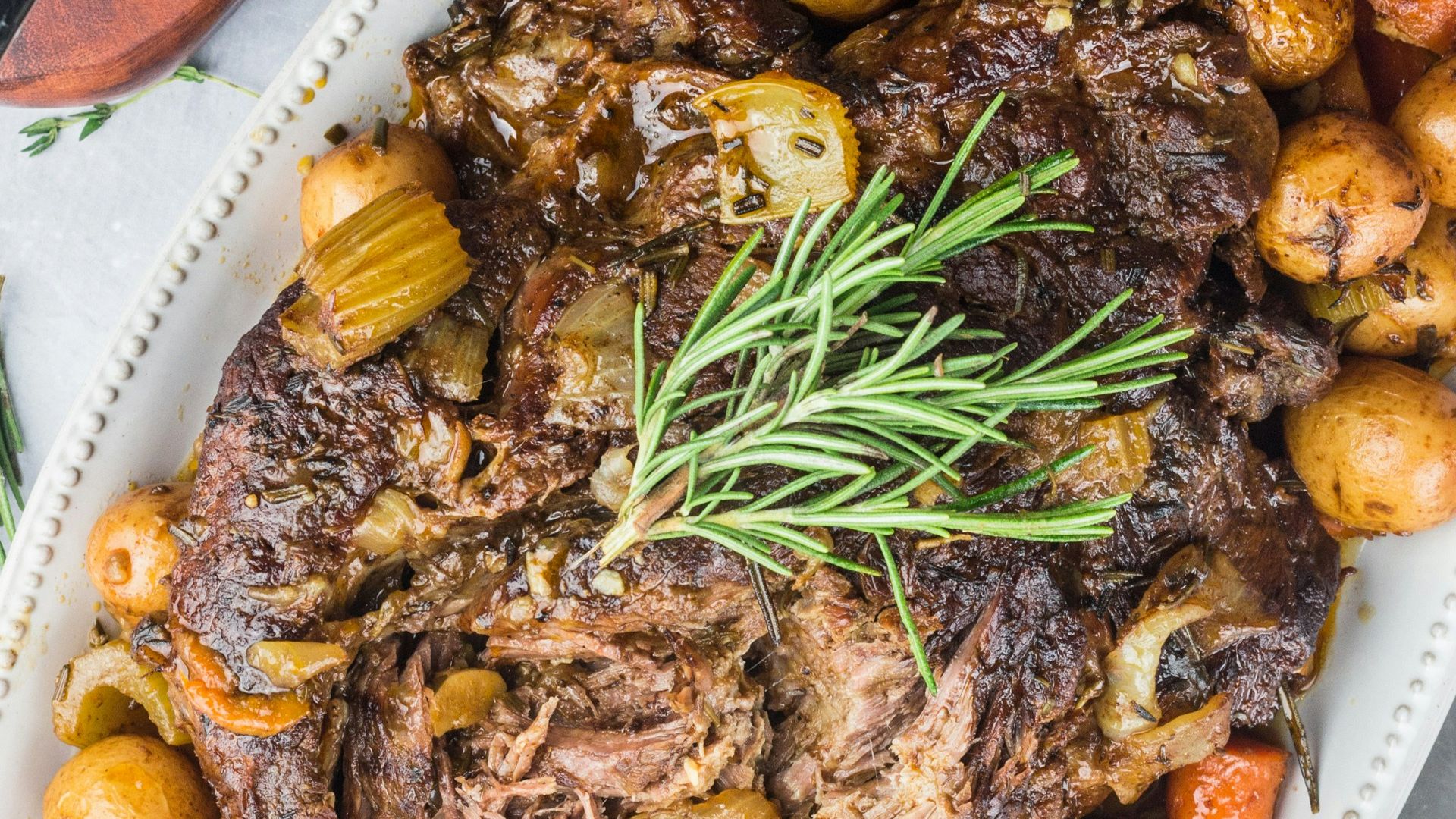 cooked food on white ceramic plate