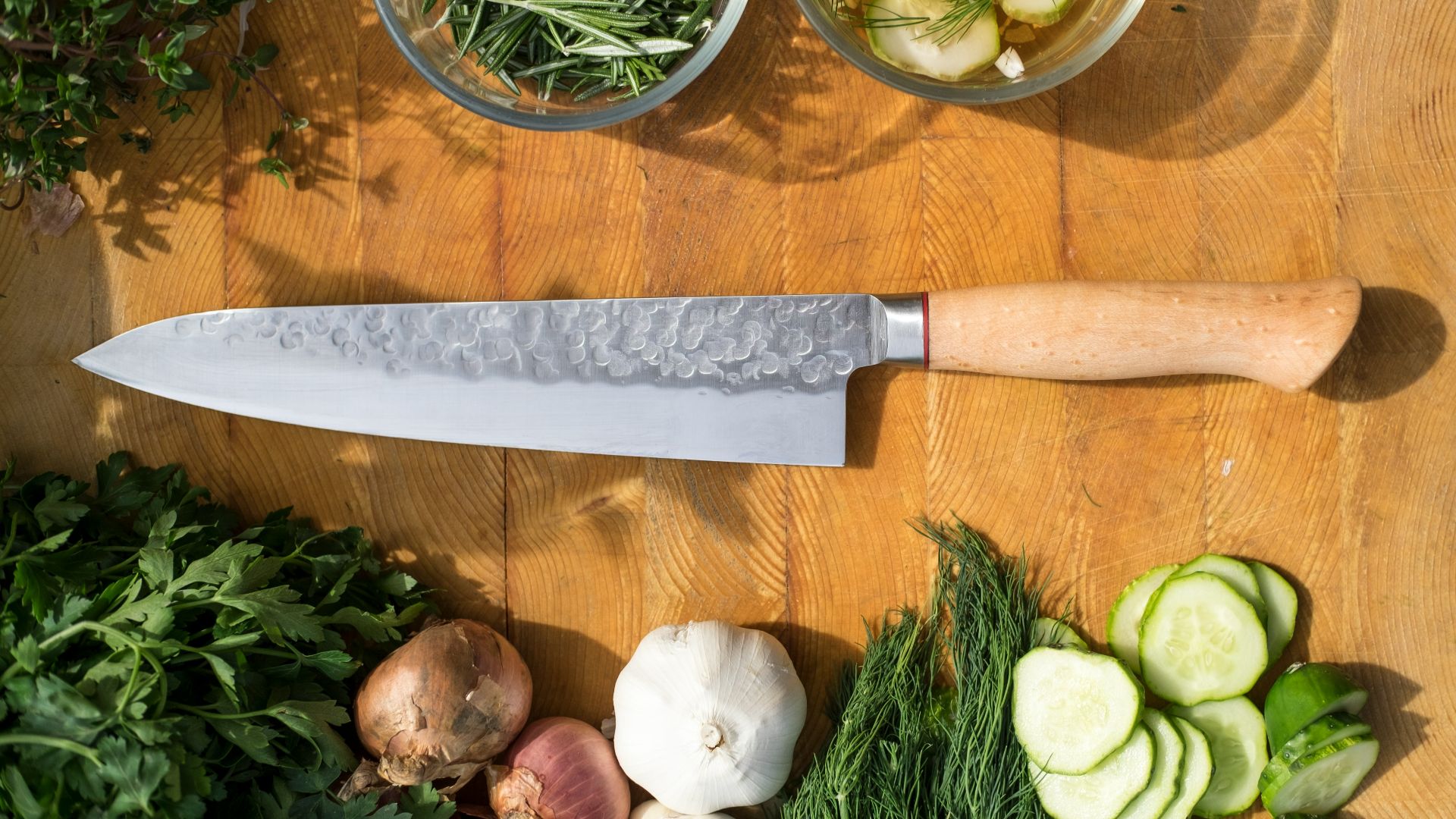 sliced vegetables and meat on chopping board