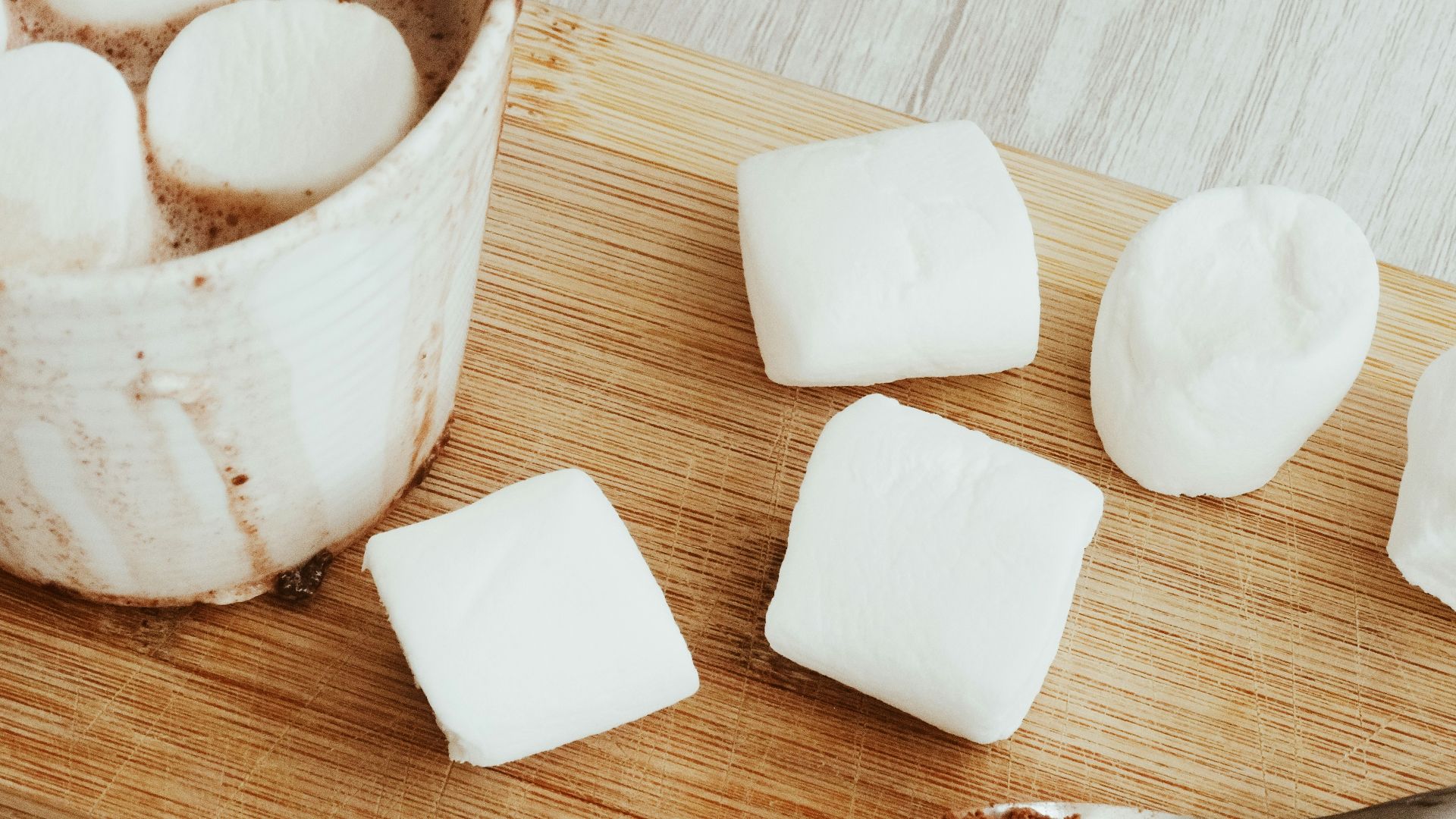 marshmallows and hot chocolate