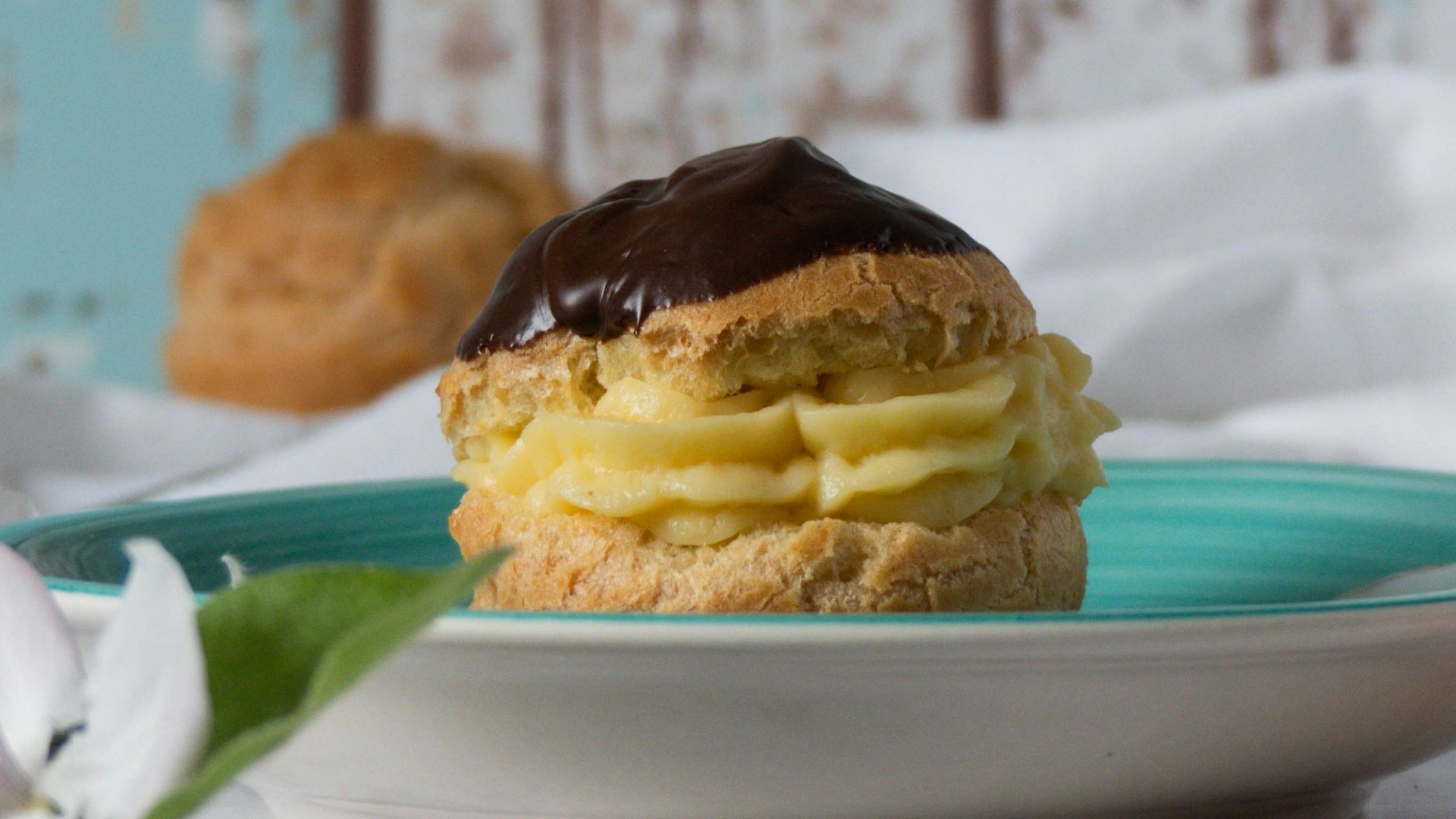 brown and white pastry on white ceramic plate