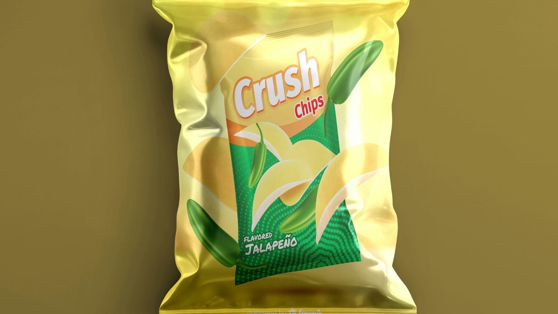 A bag of crush chips is shown.