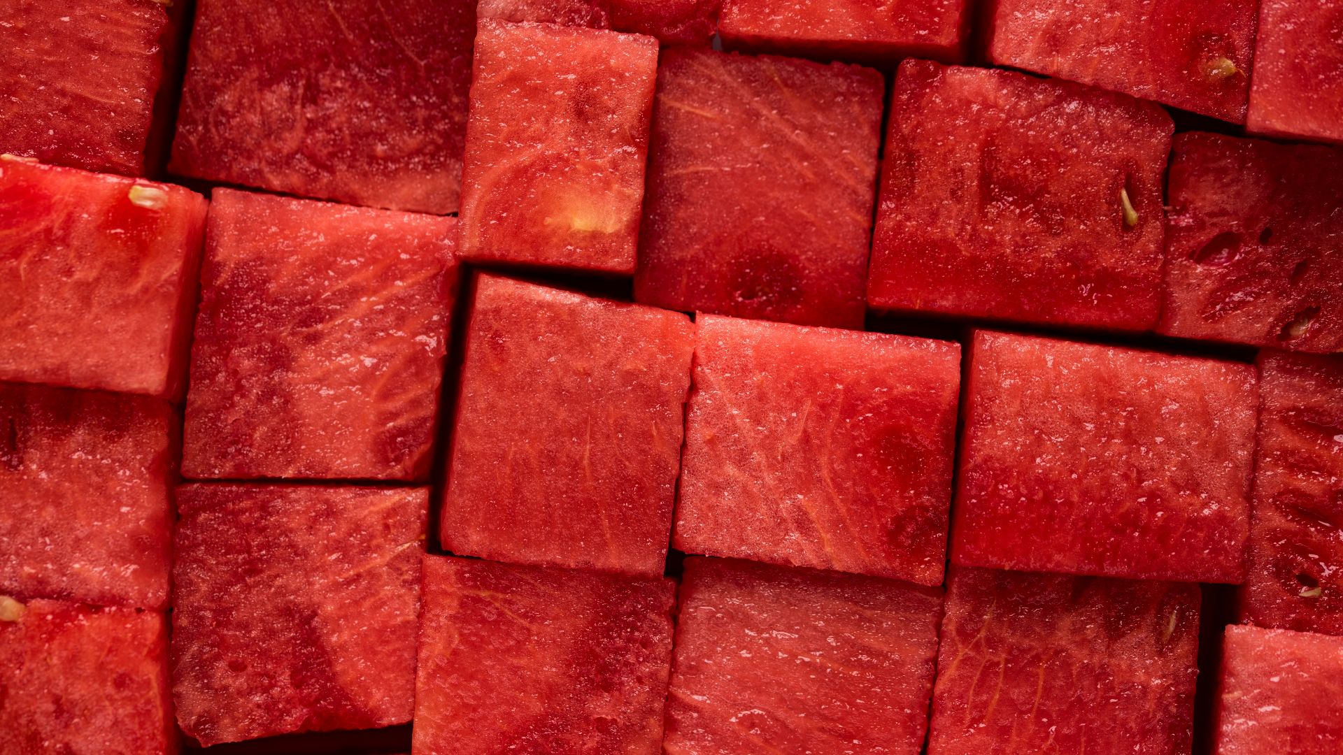 diced watermelon