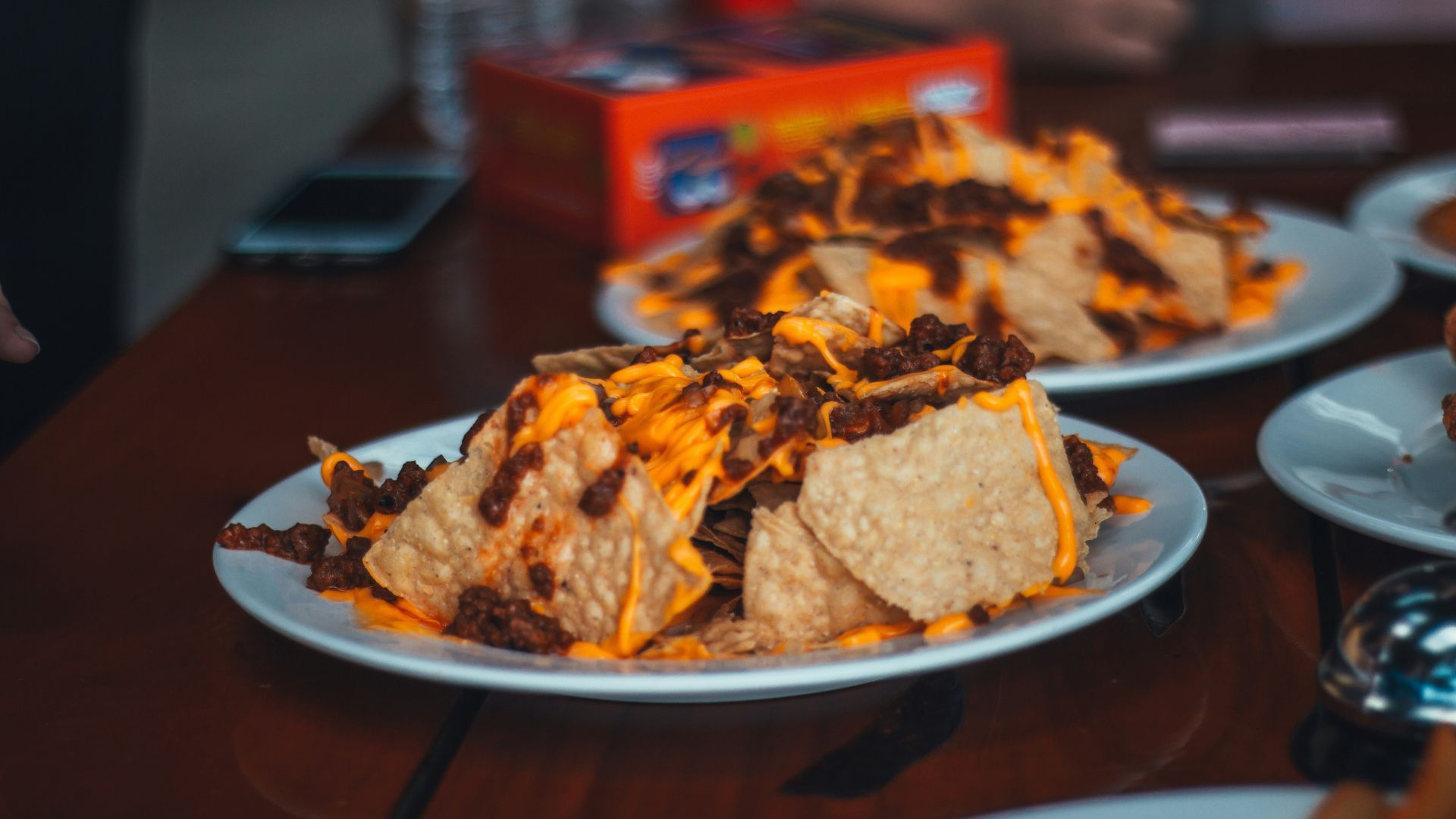 two foods on ceramic plates