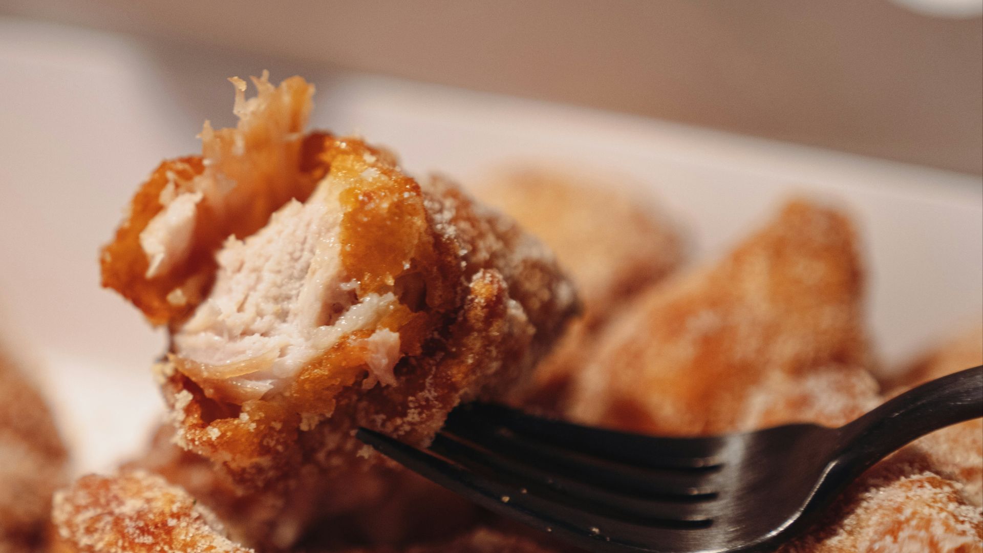 brown pastry on white ceramic plate