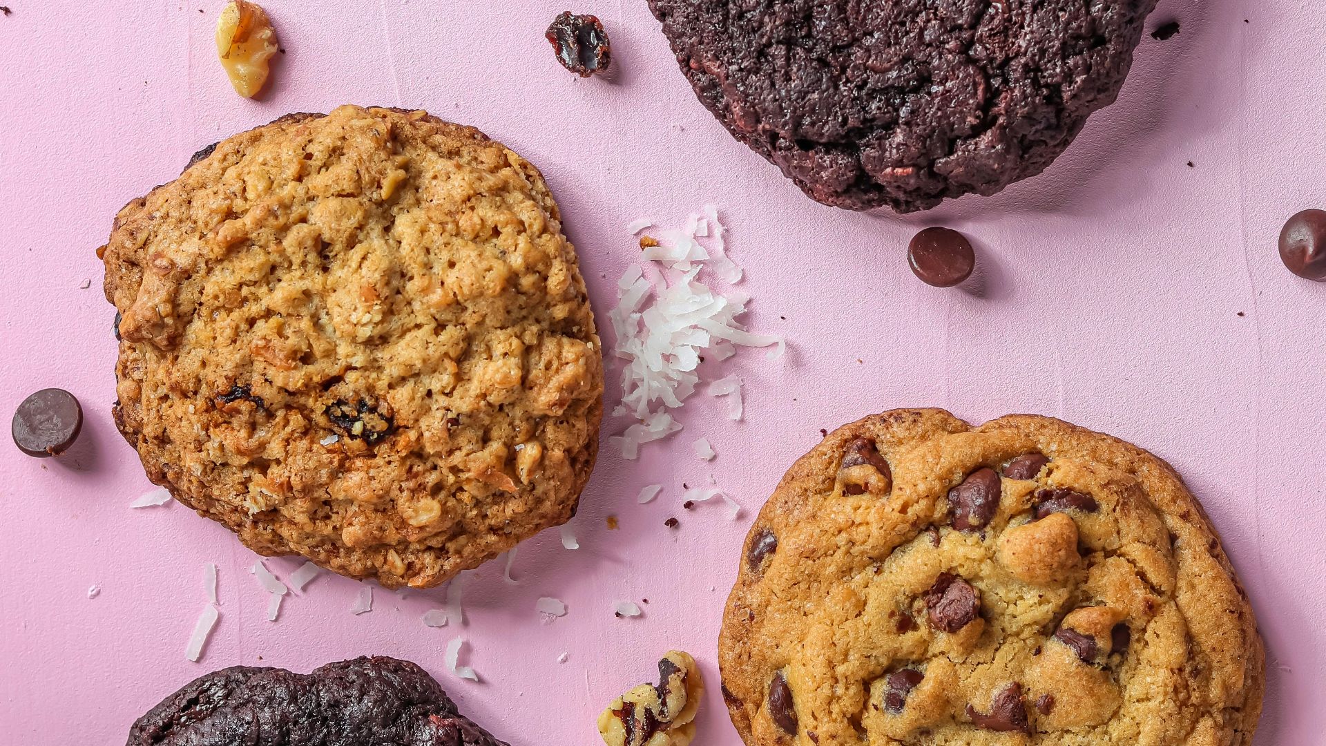 brown cookies on white surface