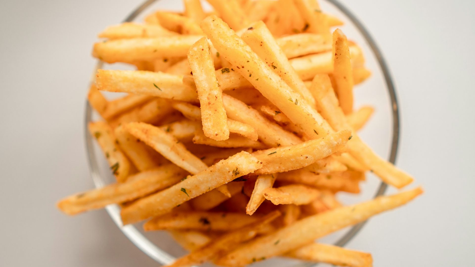 french fries on white ceramic plate